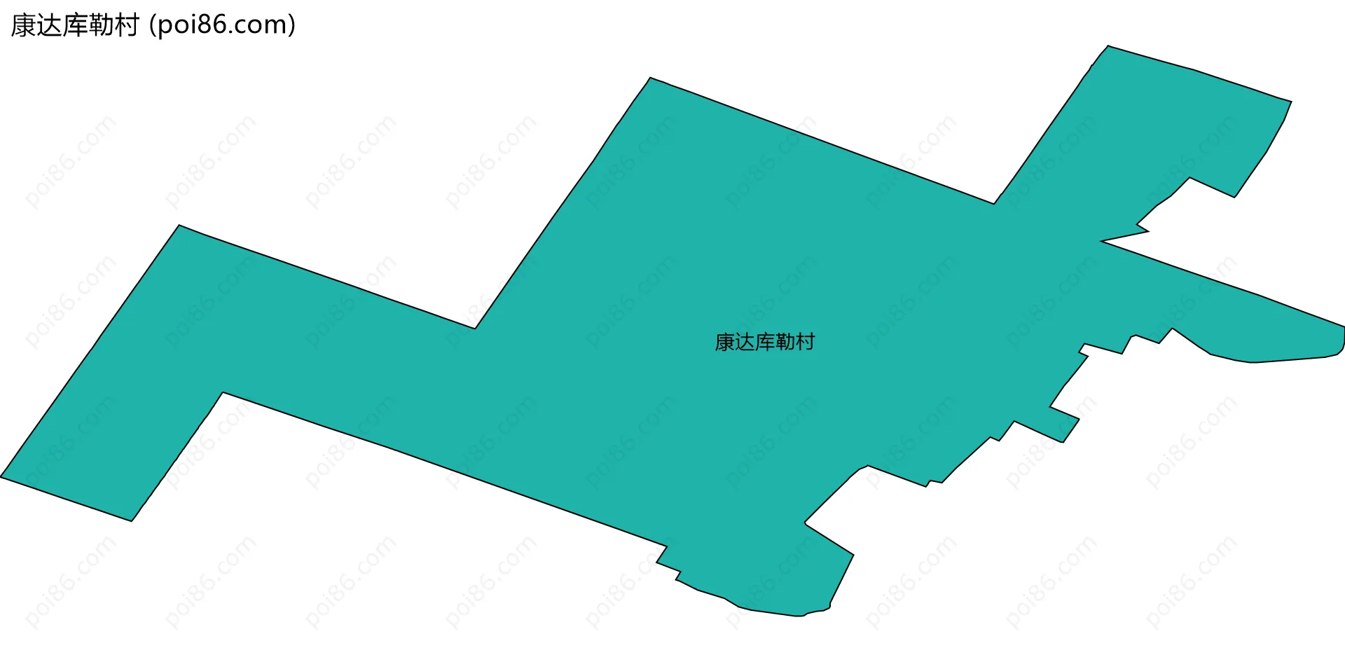 康达库勒村边界地图