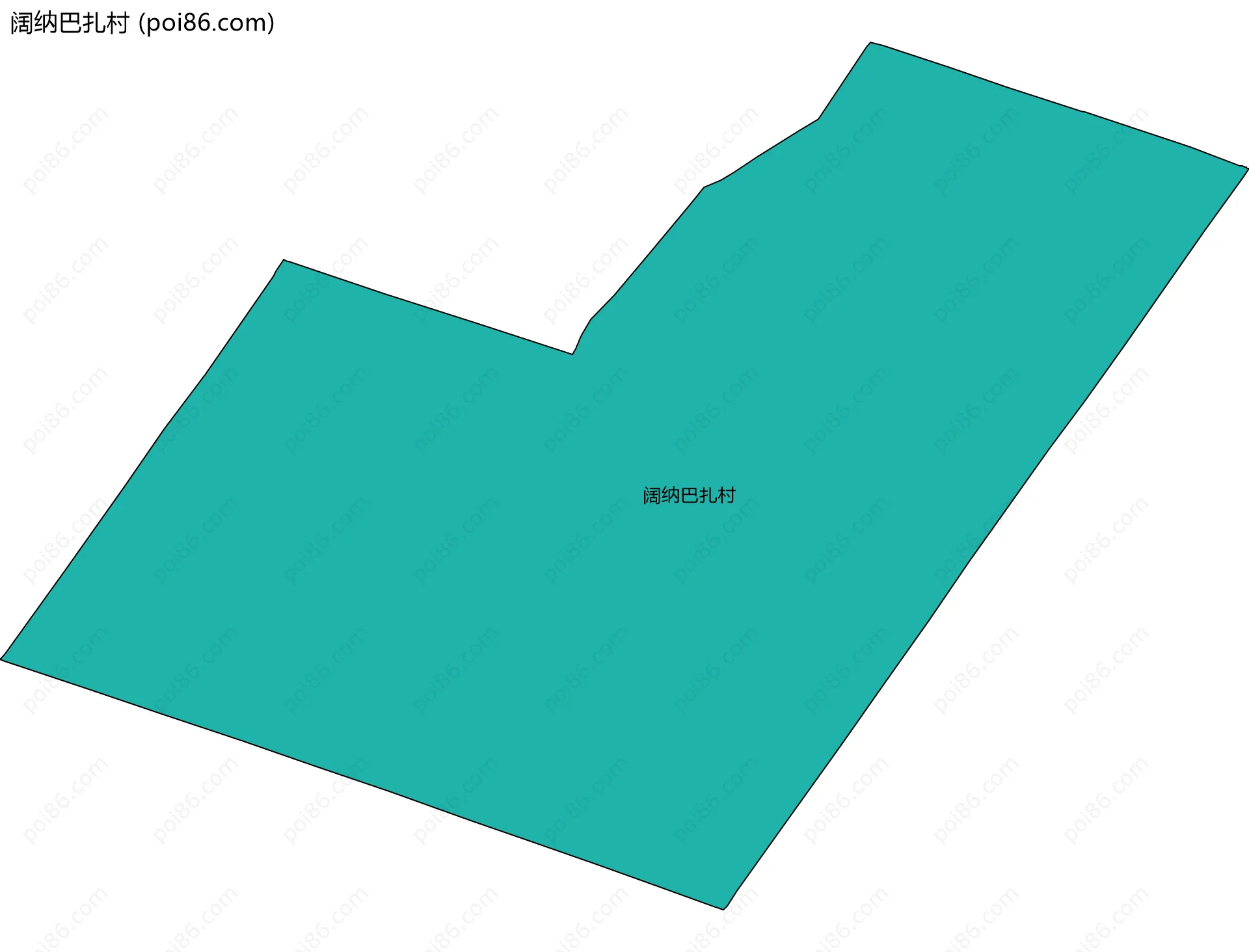 阔纳巴扎村边界地图