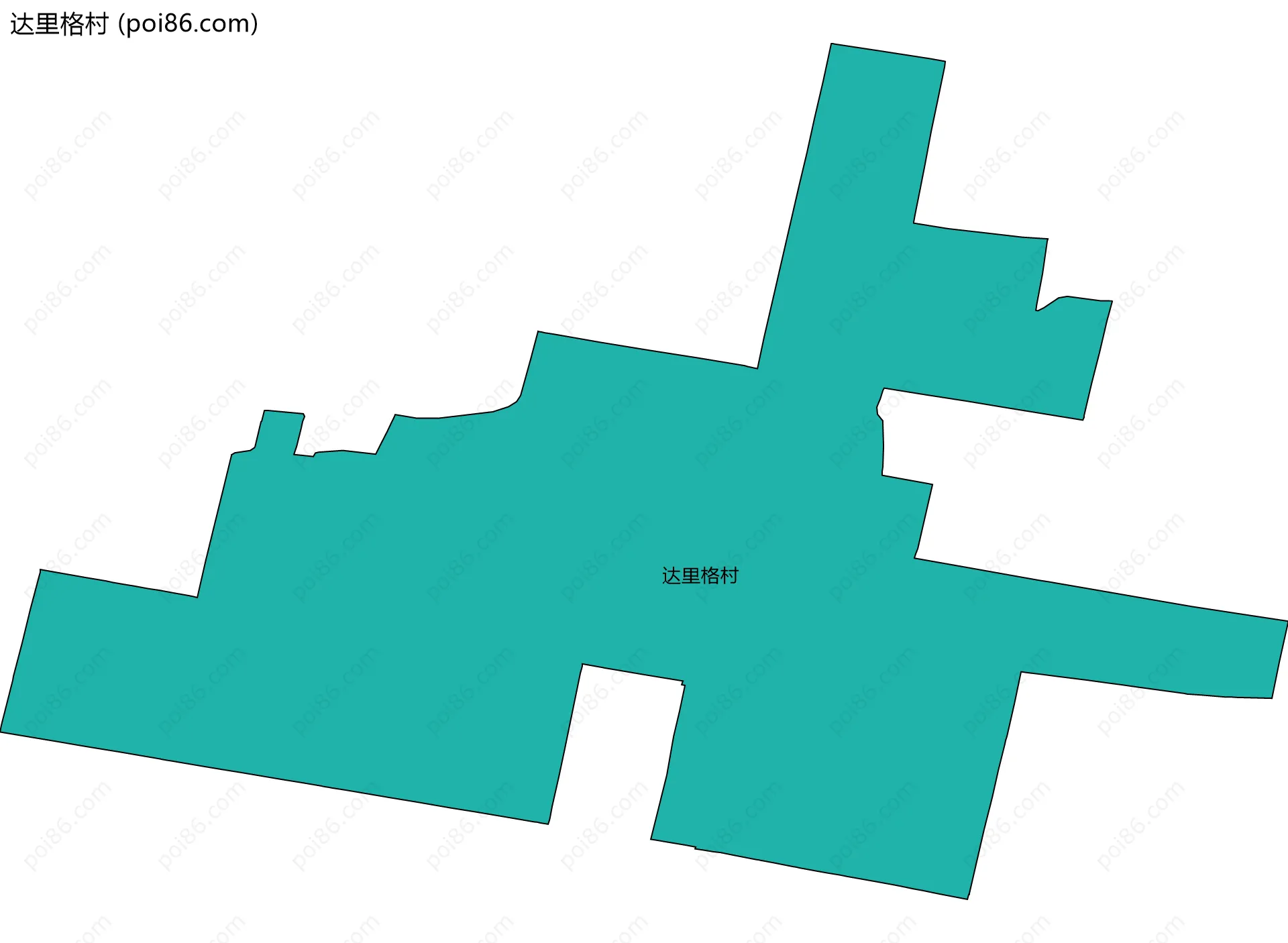达里格村边界地图