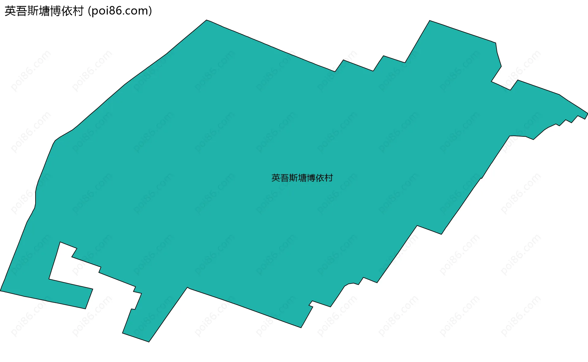 英吾斯塘博依村边界地图