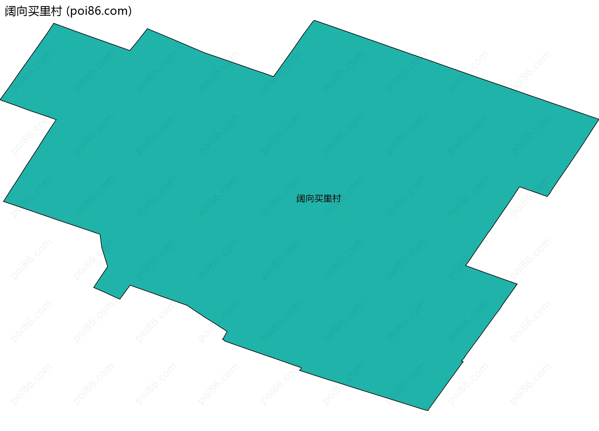 阔向买里村边界地图