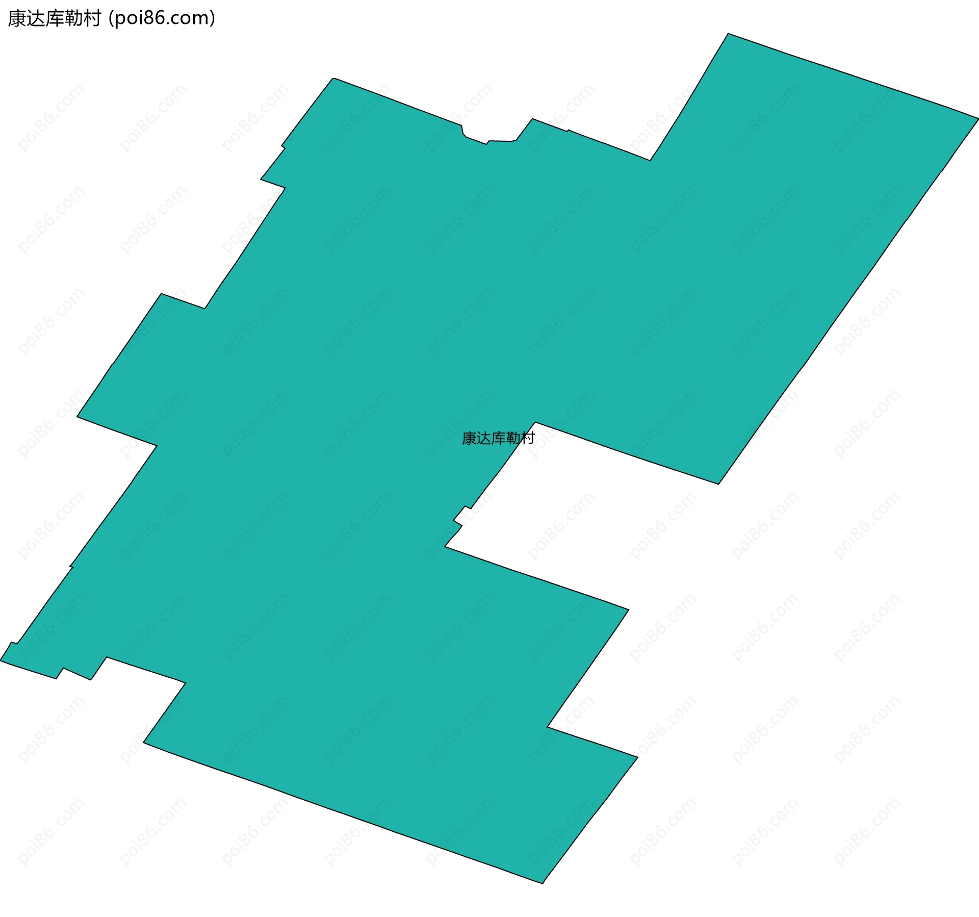 康达库勒村边界地图