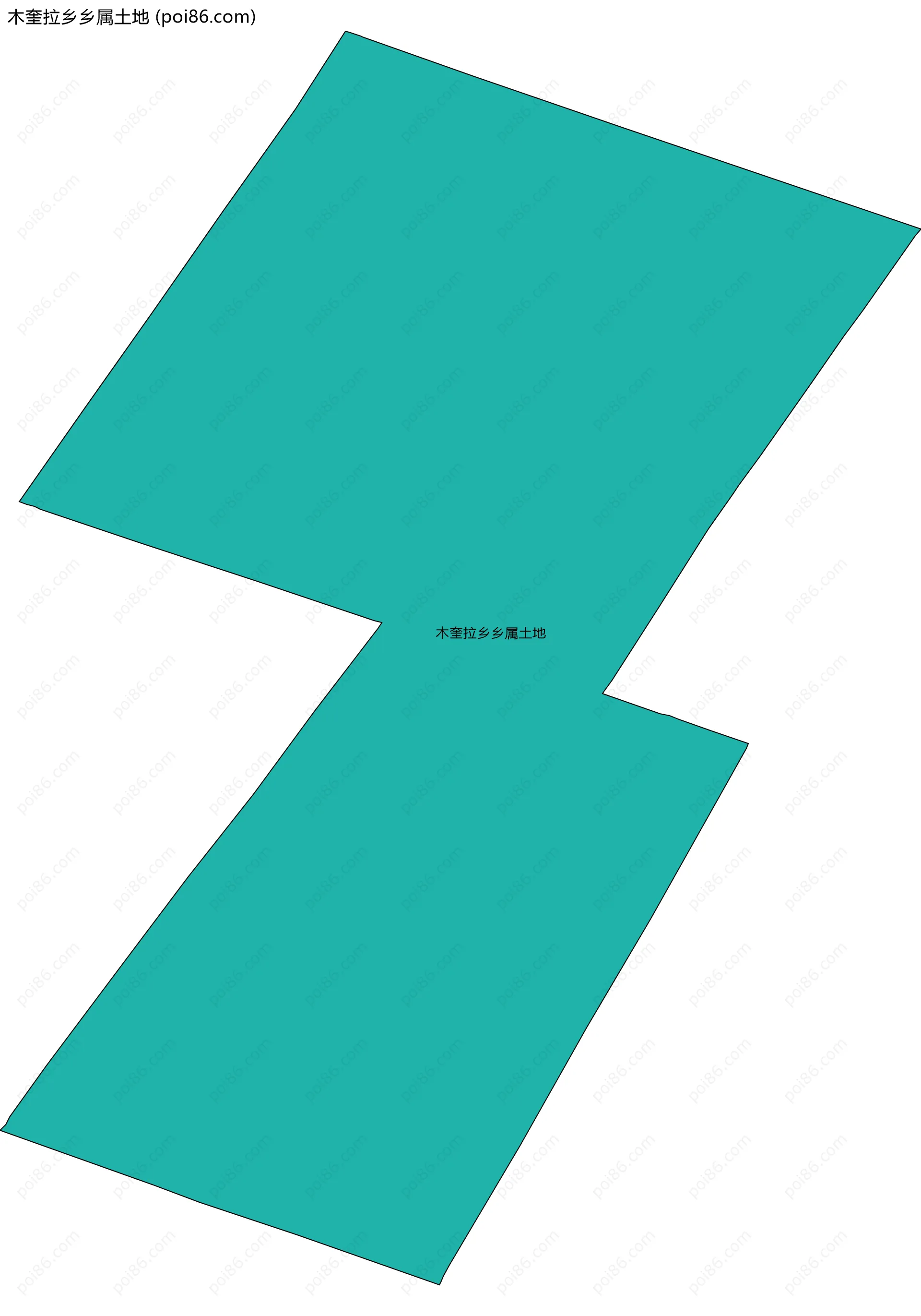 木奎拉乡乡属土地边界地图