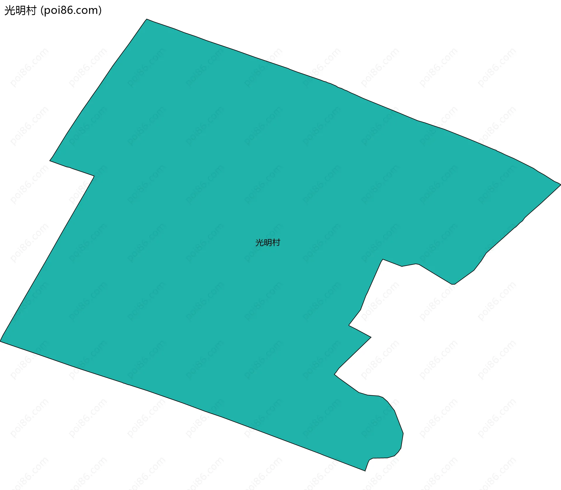 光明村边界地图