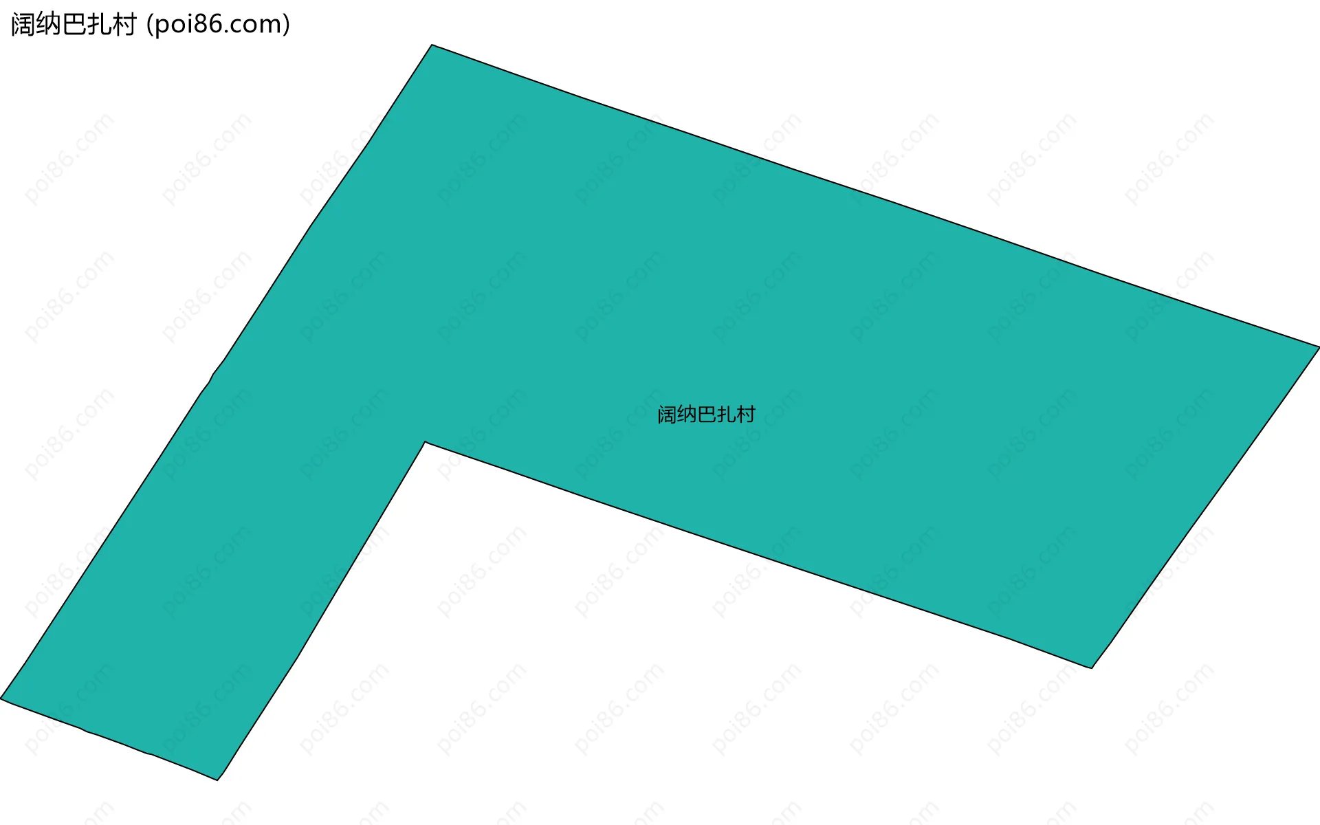 阔纳巴扎村边界地图
