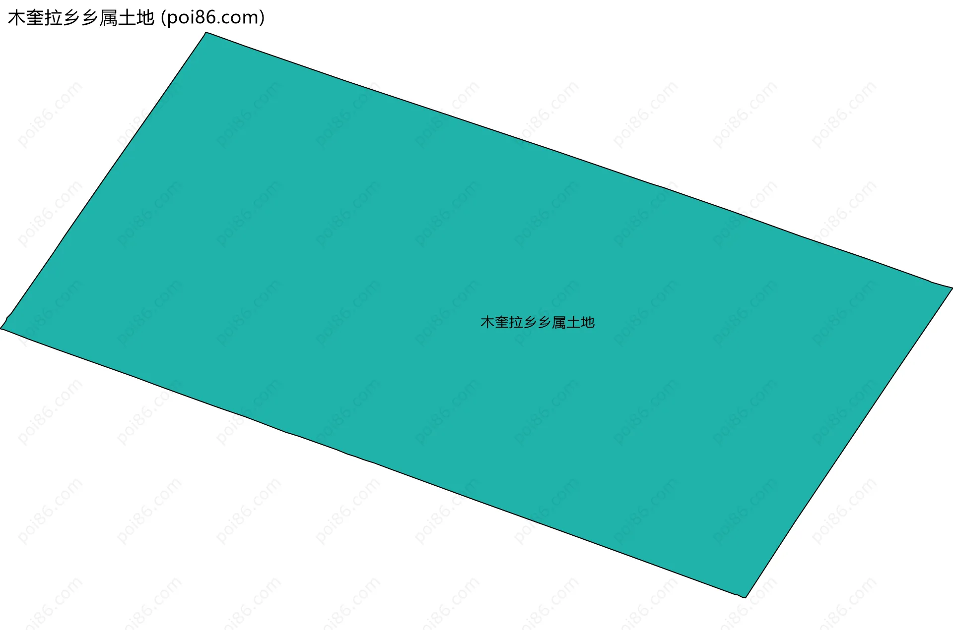 木奎拉乡乡属土地边界地图