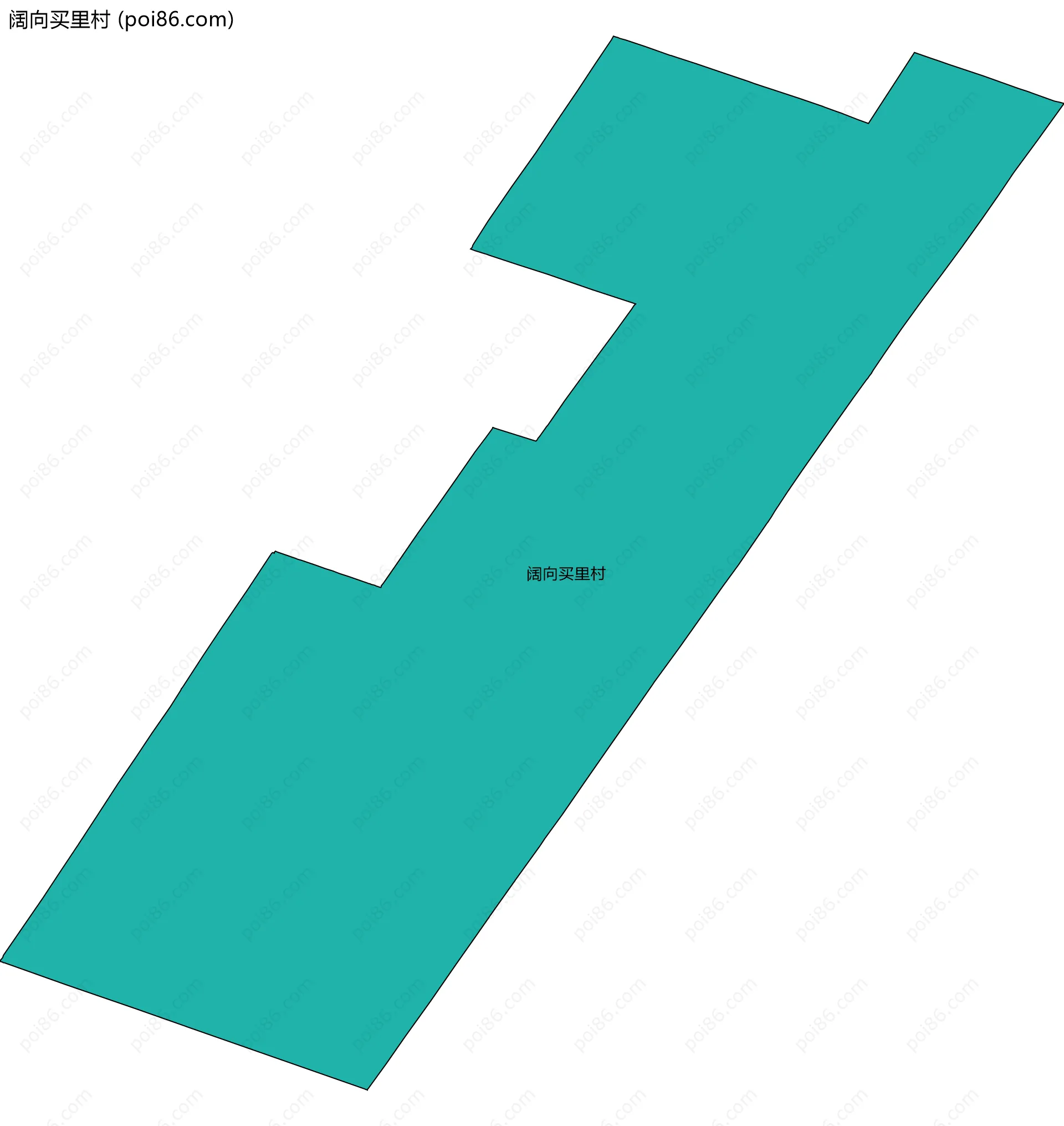 阔向买里村边界地图