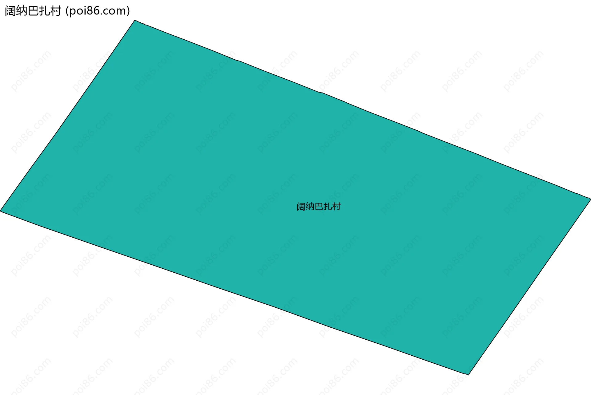 阔纳巴扎村边界地图