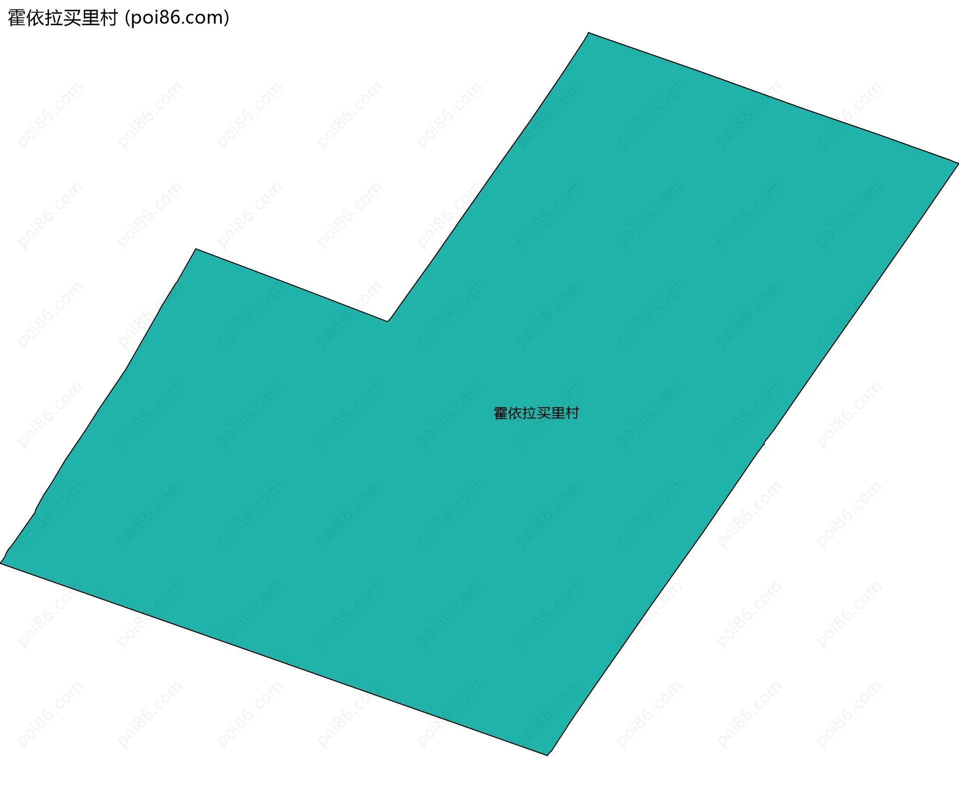 霍依拉买里村边界地图