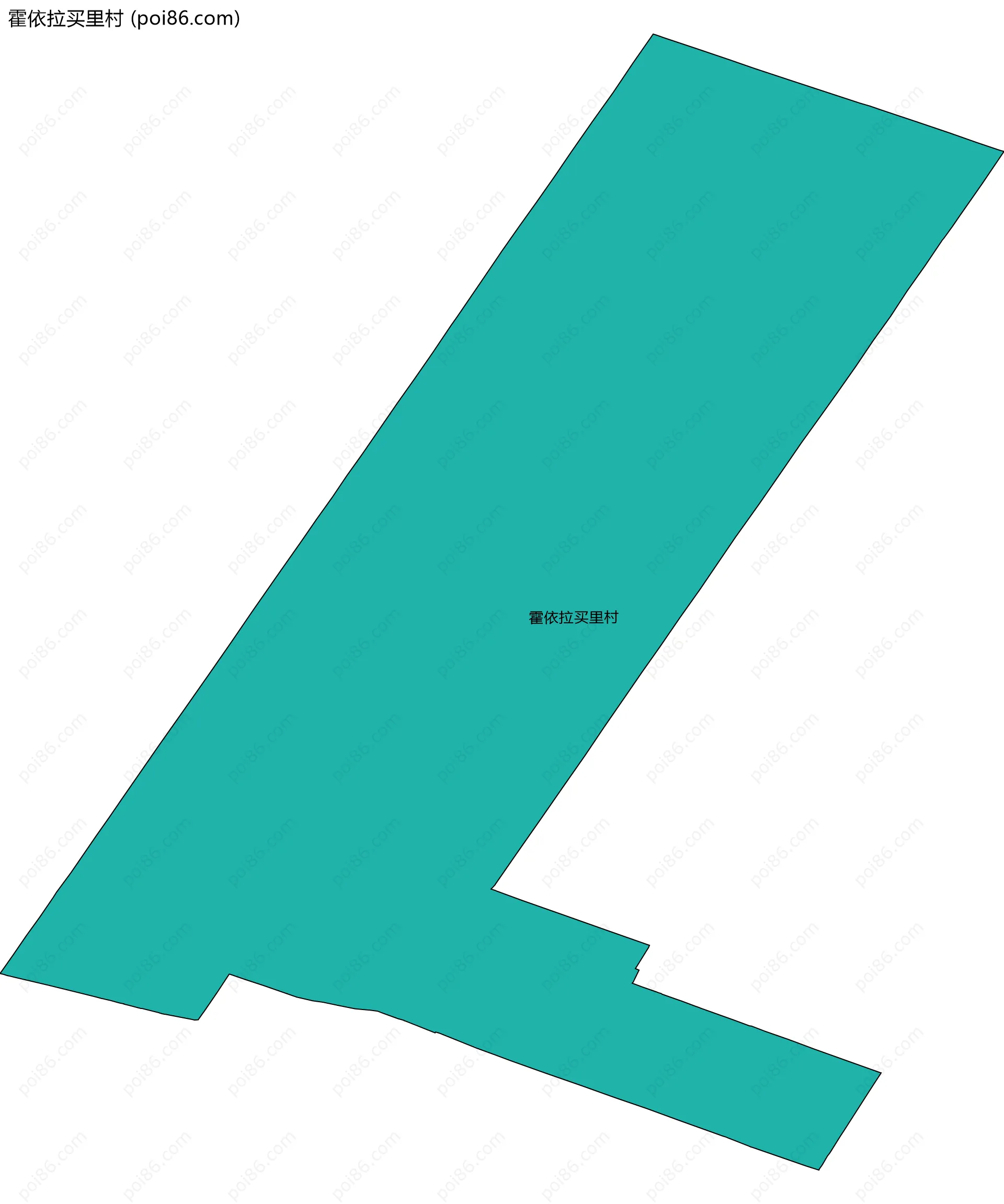 霍依拉买里村边界地图