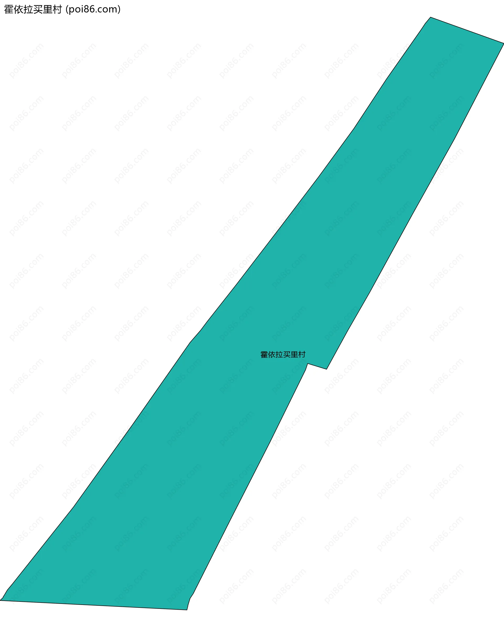 霍依拉买里村边界地图