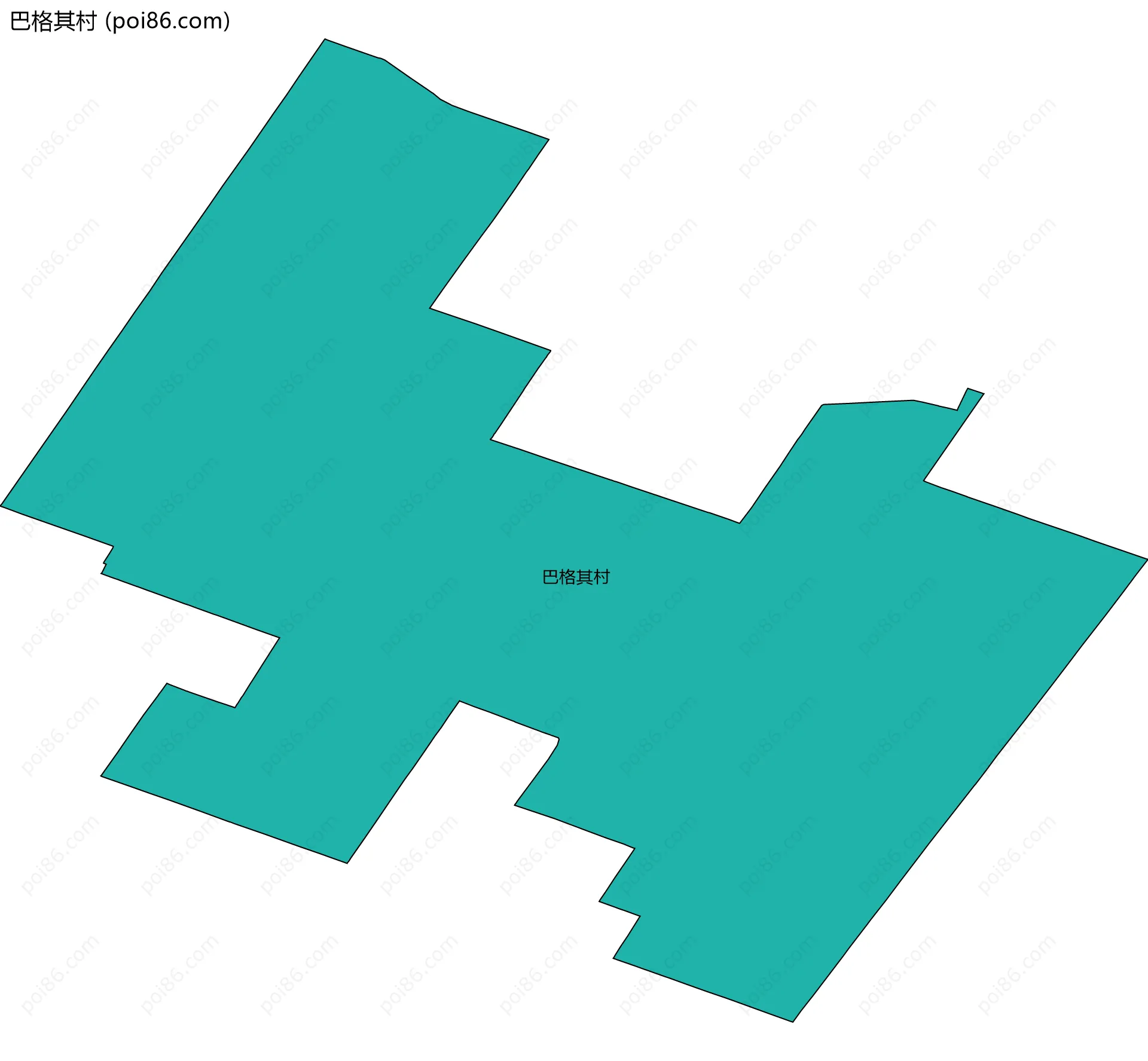 巴格其村边界地图