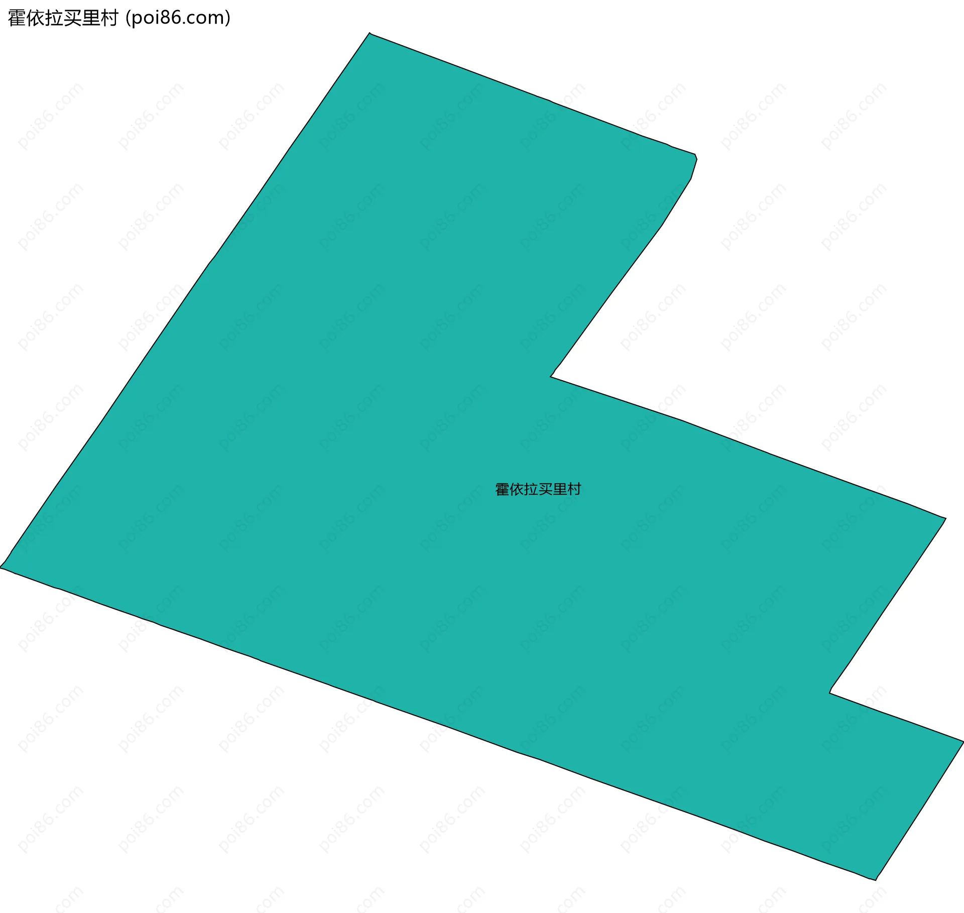 霍依拉买里村边界地图