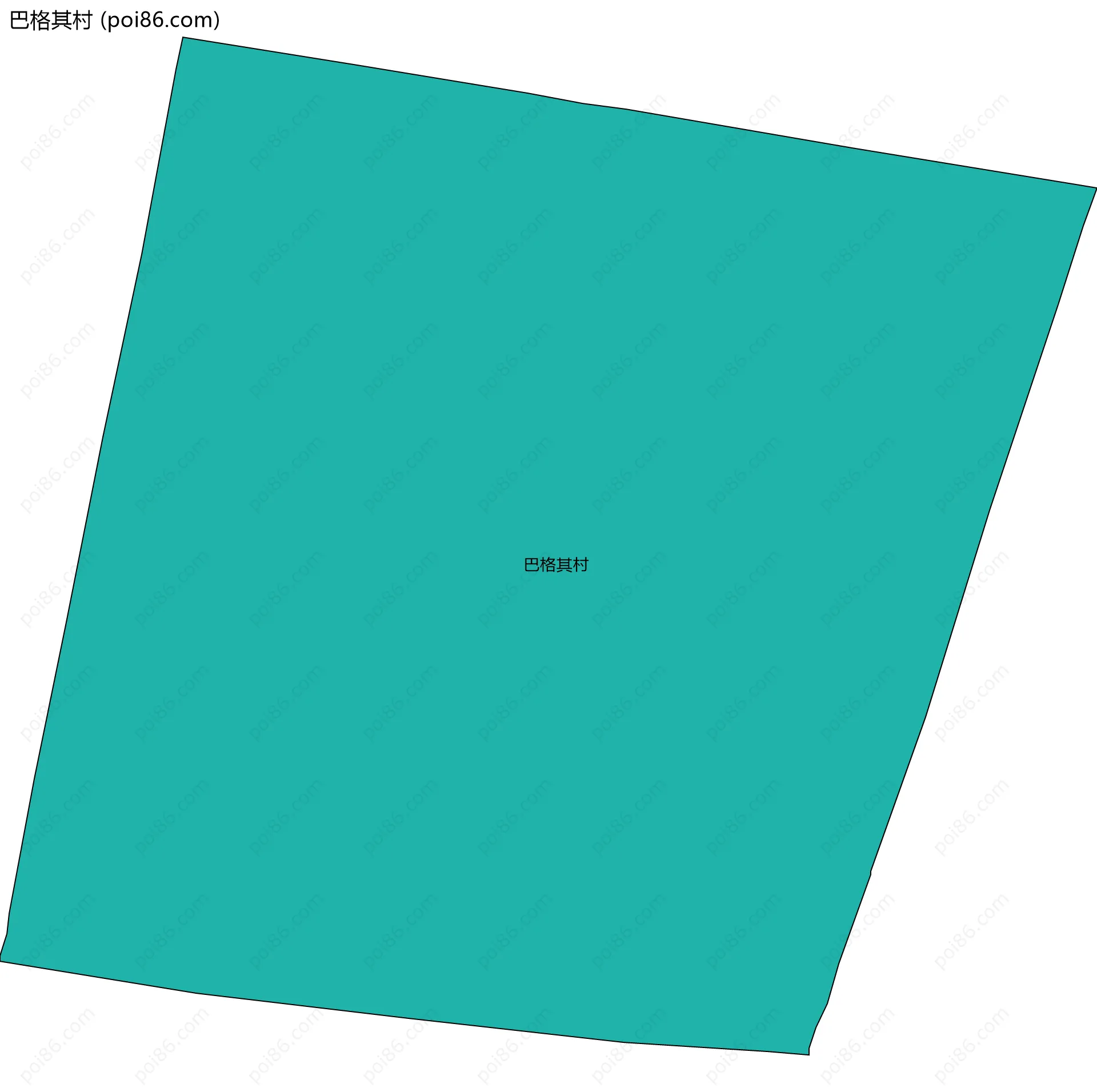 巴格其村边界地图