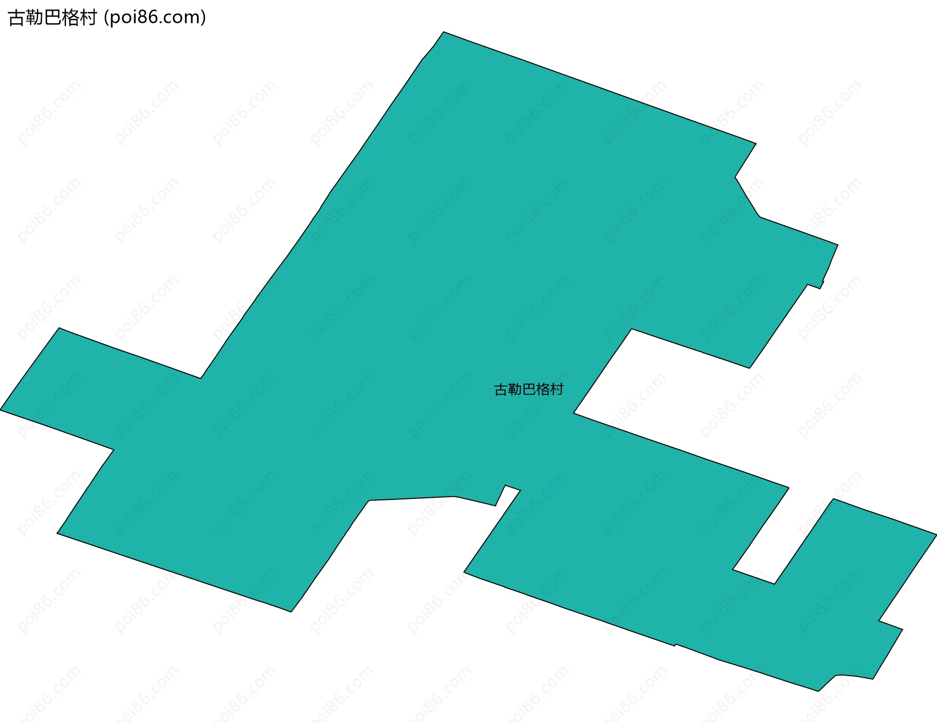 古勒巴格村边界地图