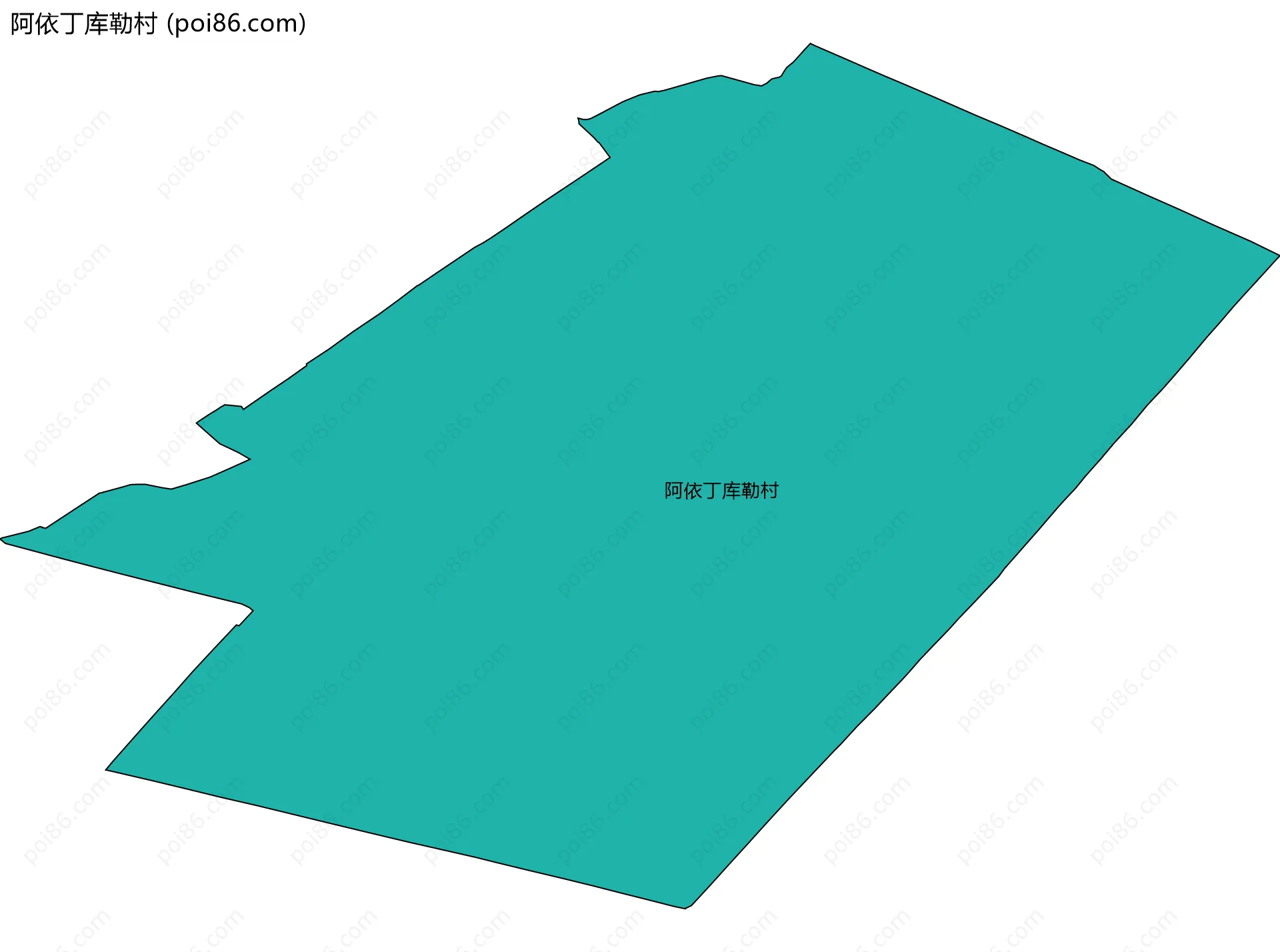 阿依丁库勒村边界地图