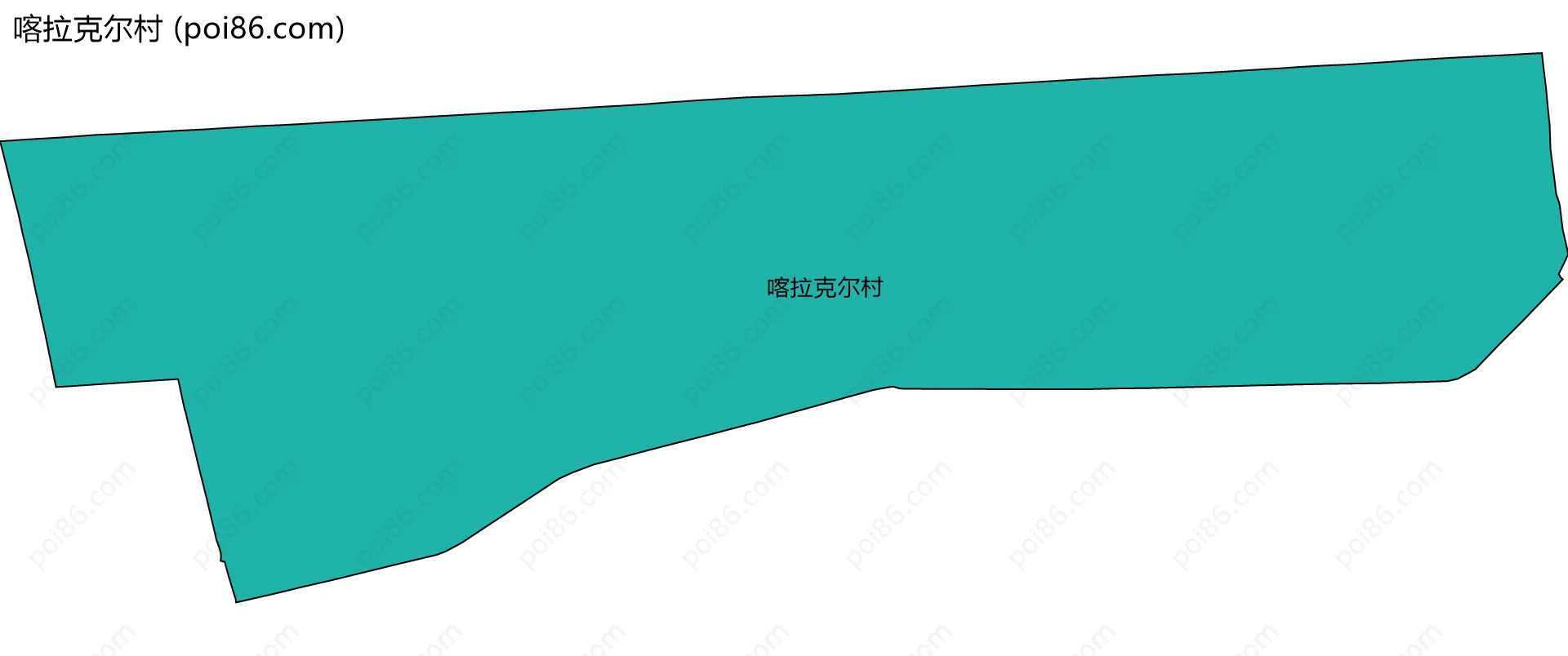 喀拉克尔村边界地图