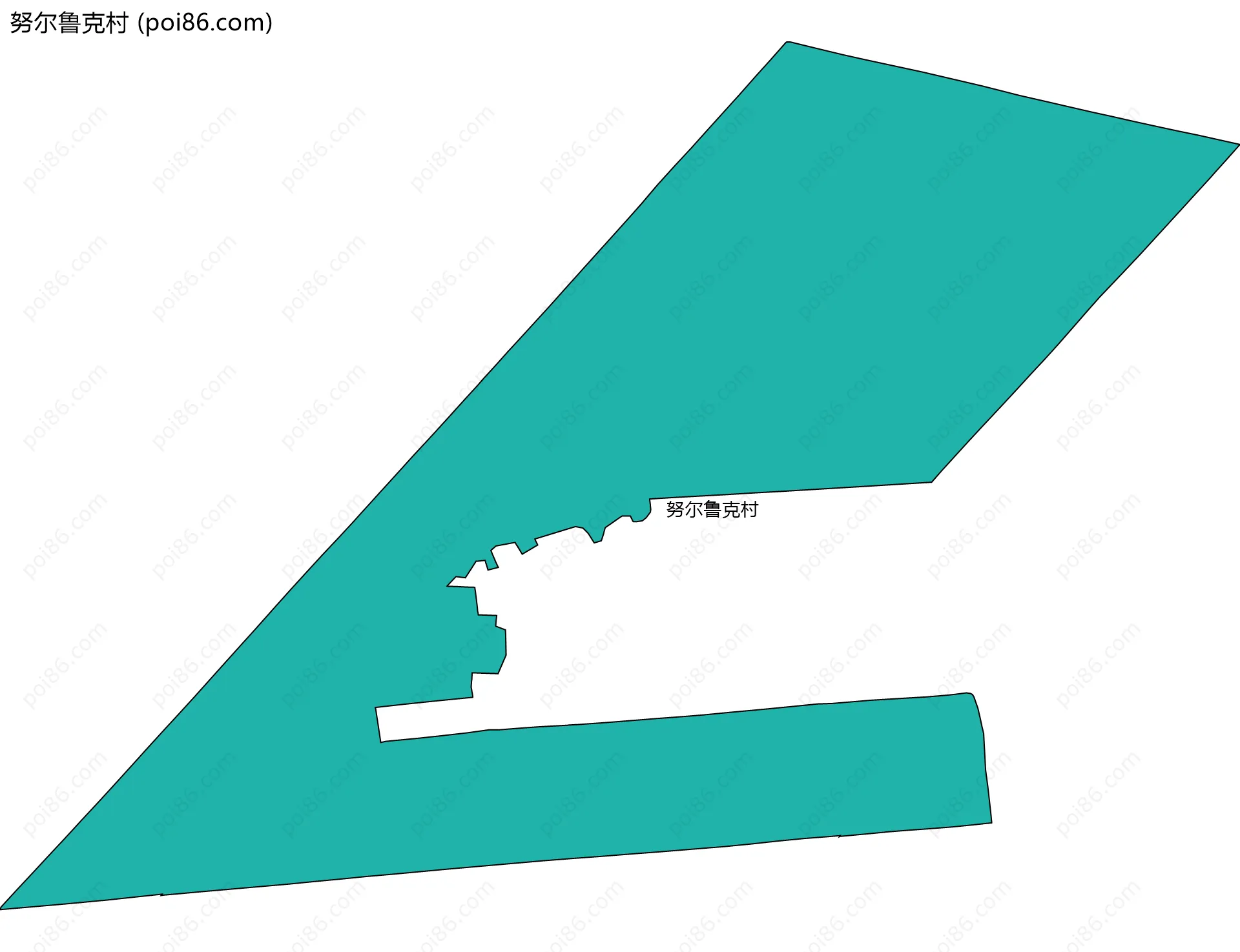 努尔鲁克村边界地图