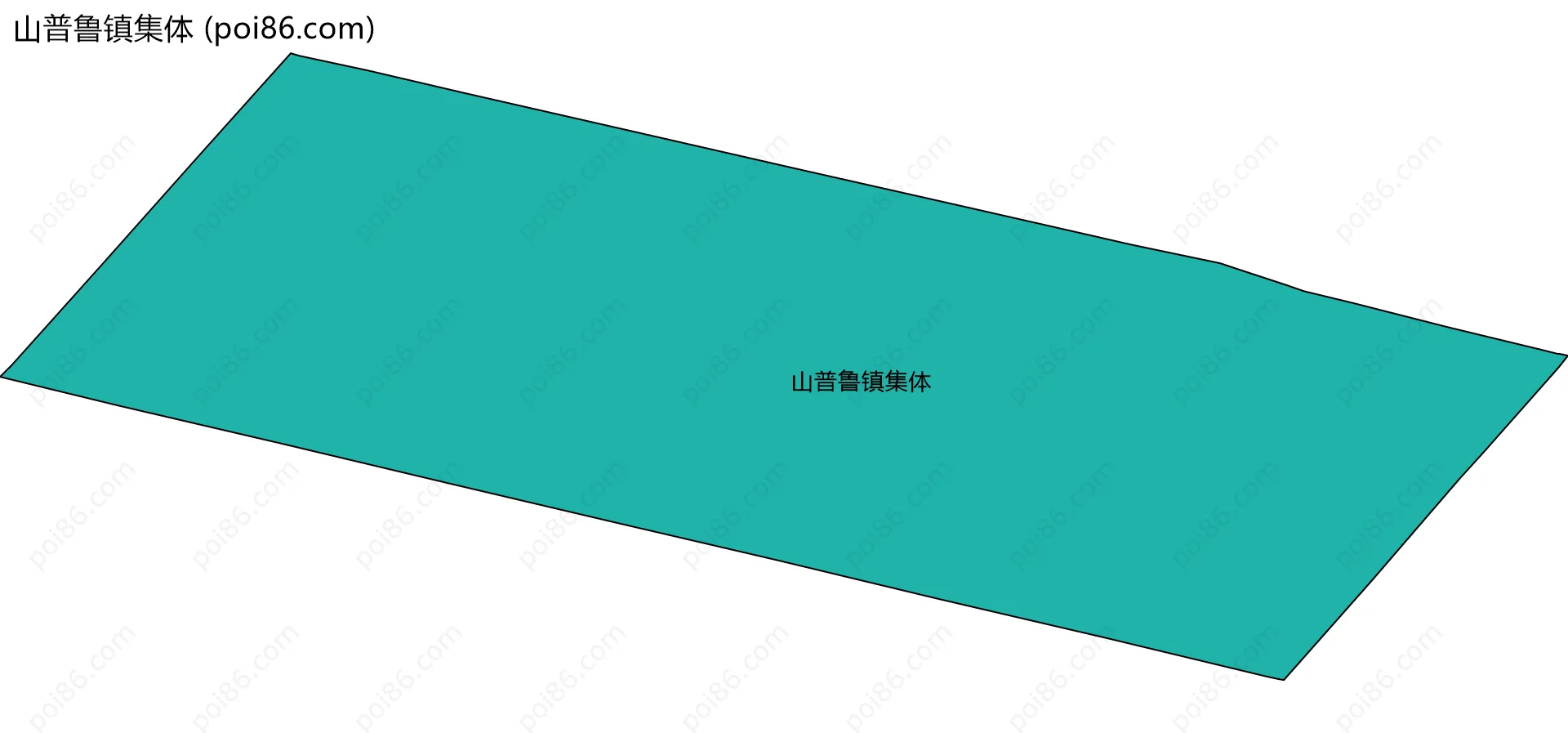 山普鲁镇集体边界地图