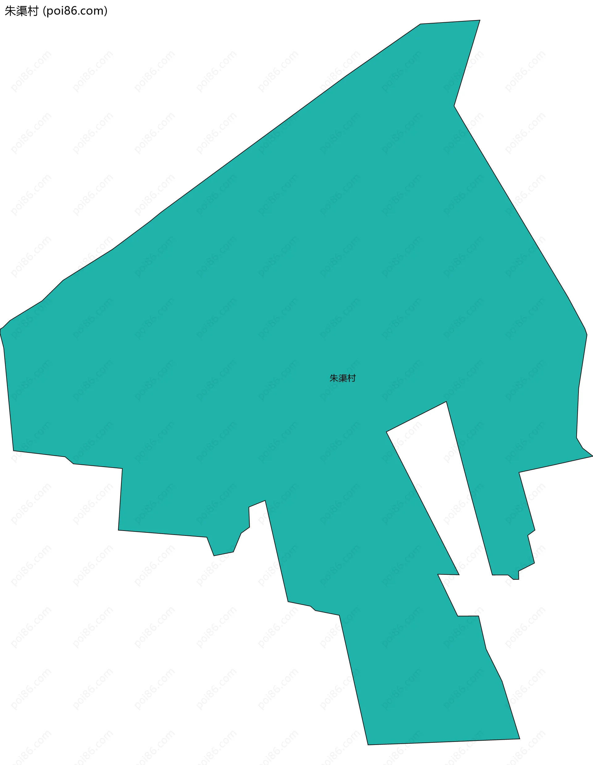 朱渠村边界地图