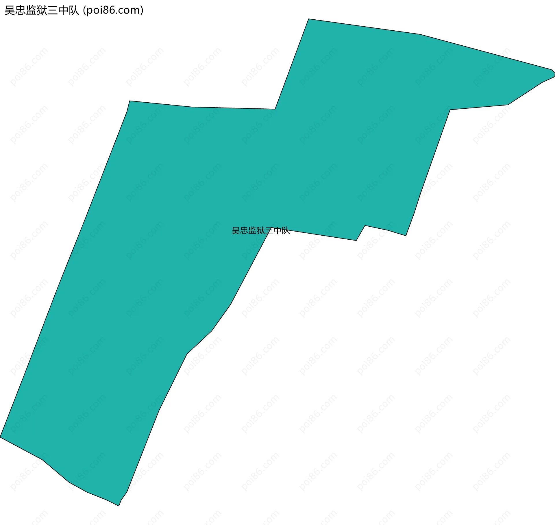 吴忠监狱三中队边界地图