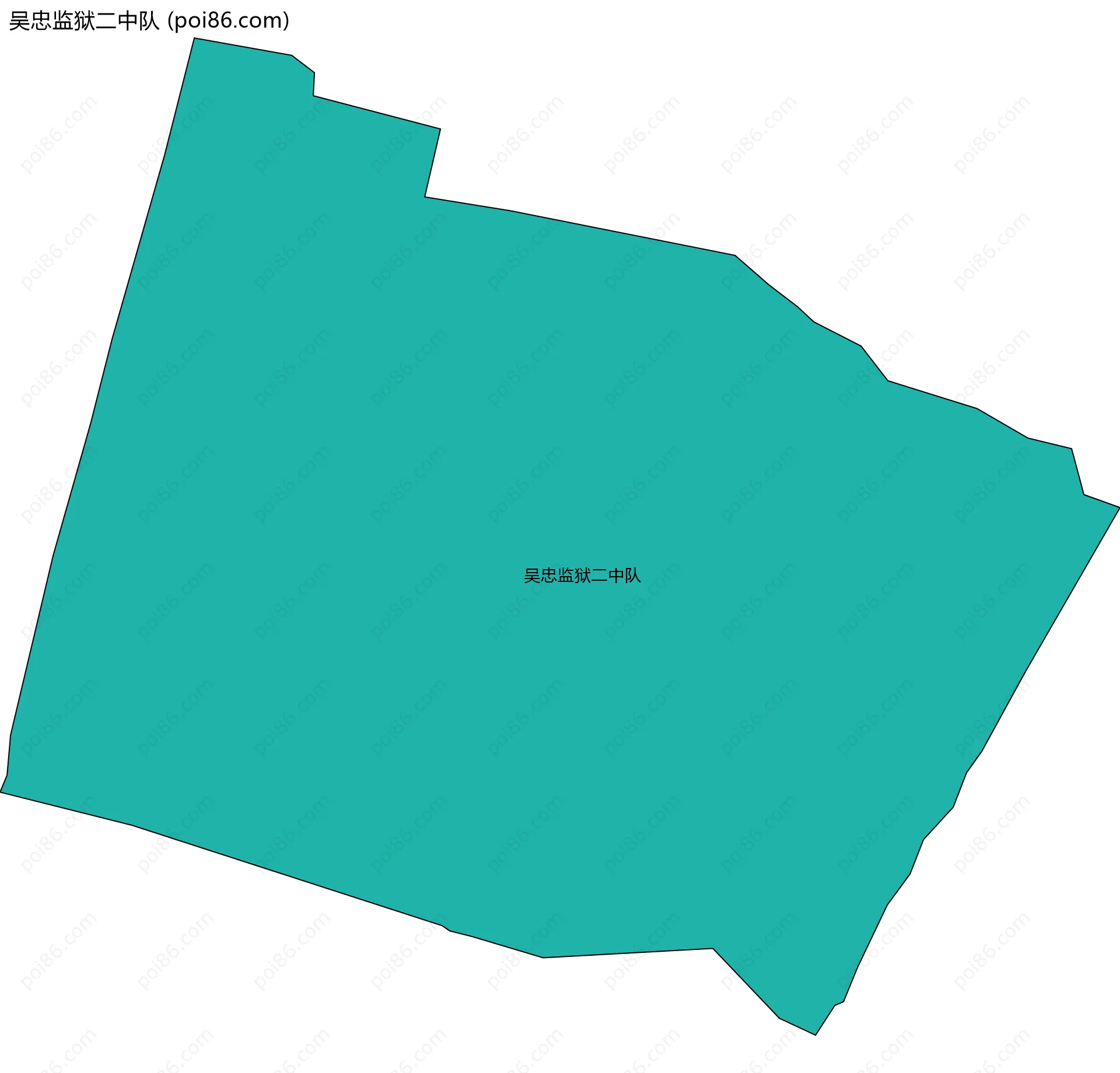 吴忠监狱二中队边界地图
