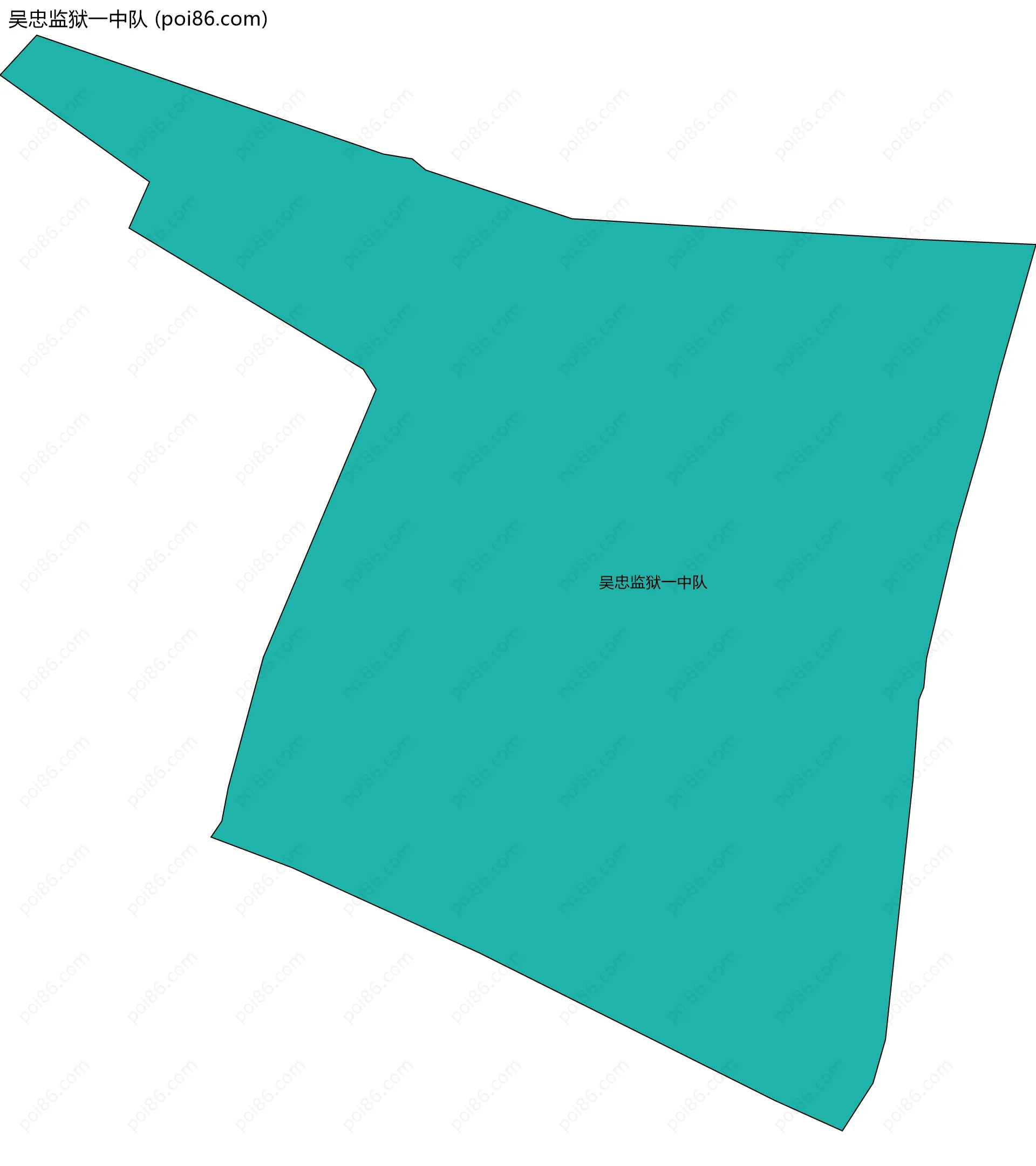 吴忠监狱一中队边界地图