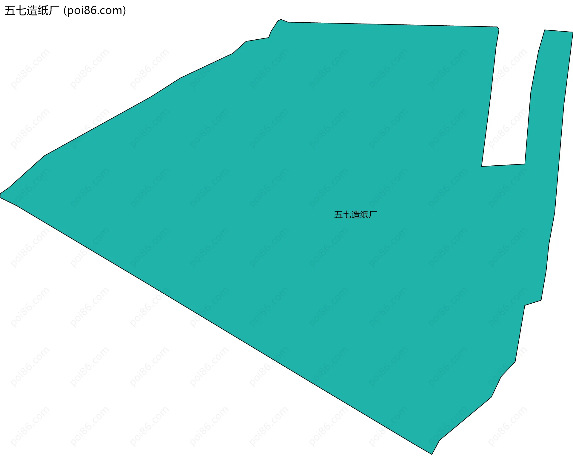 五七造纸厂边界地图