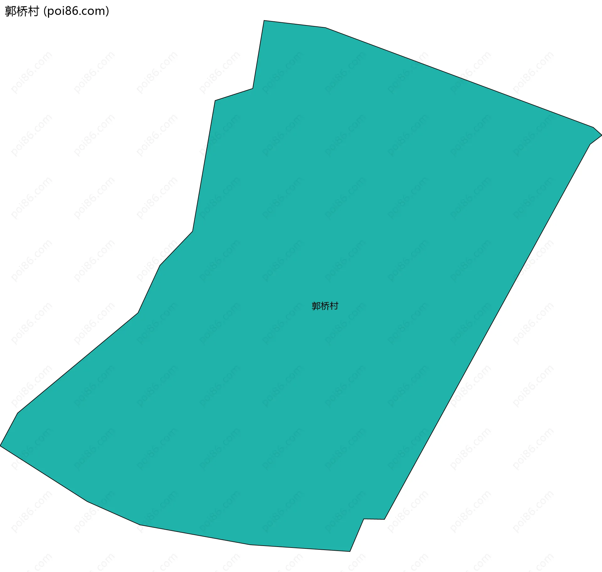 郭桥村边界地图