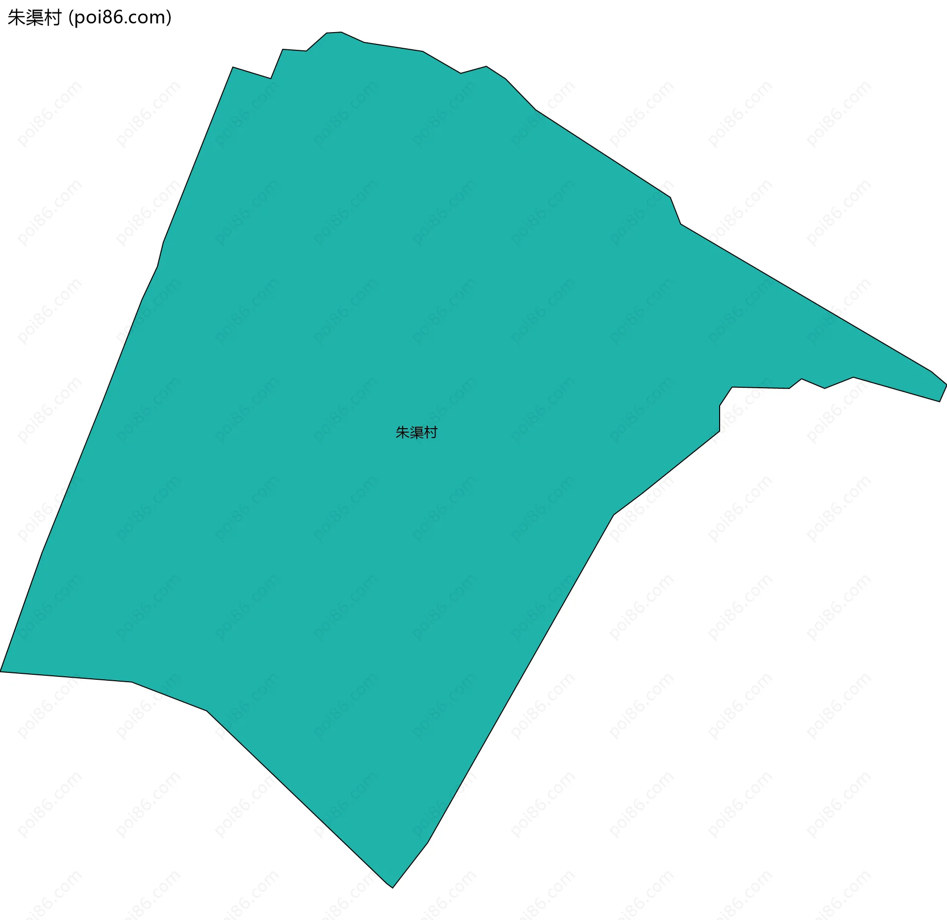 朱渠村边界地图