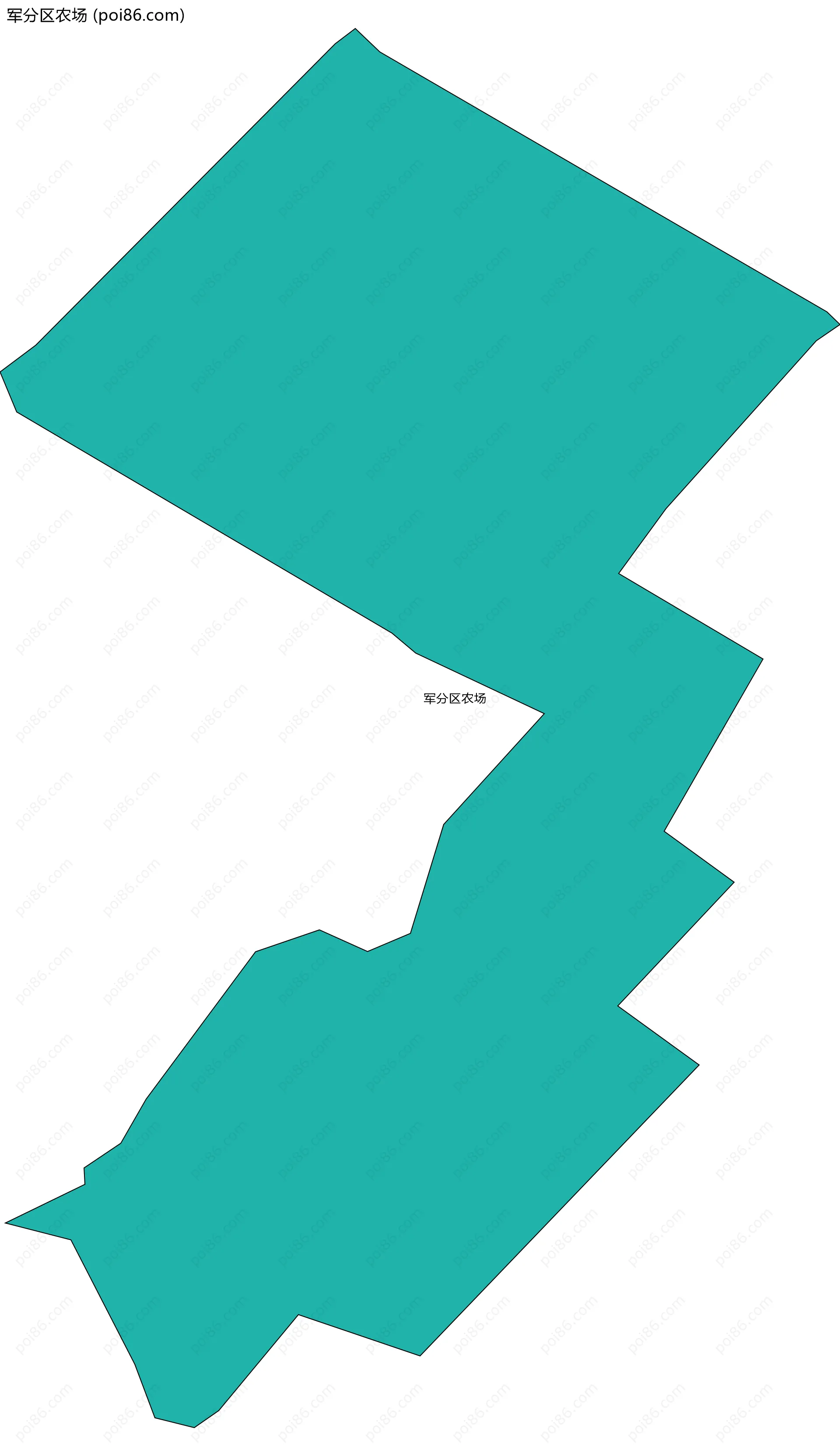 军分区农场边界地图