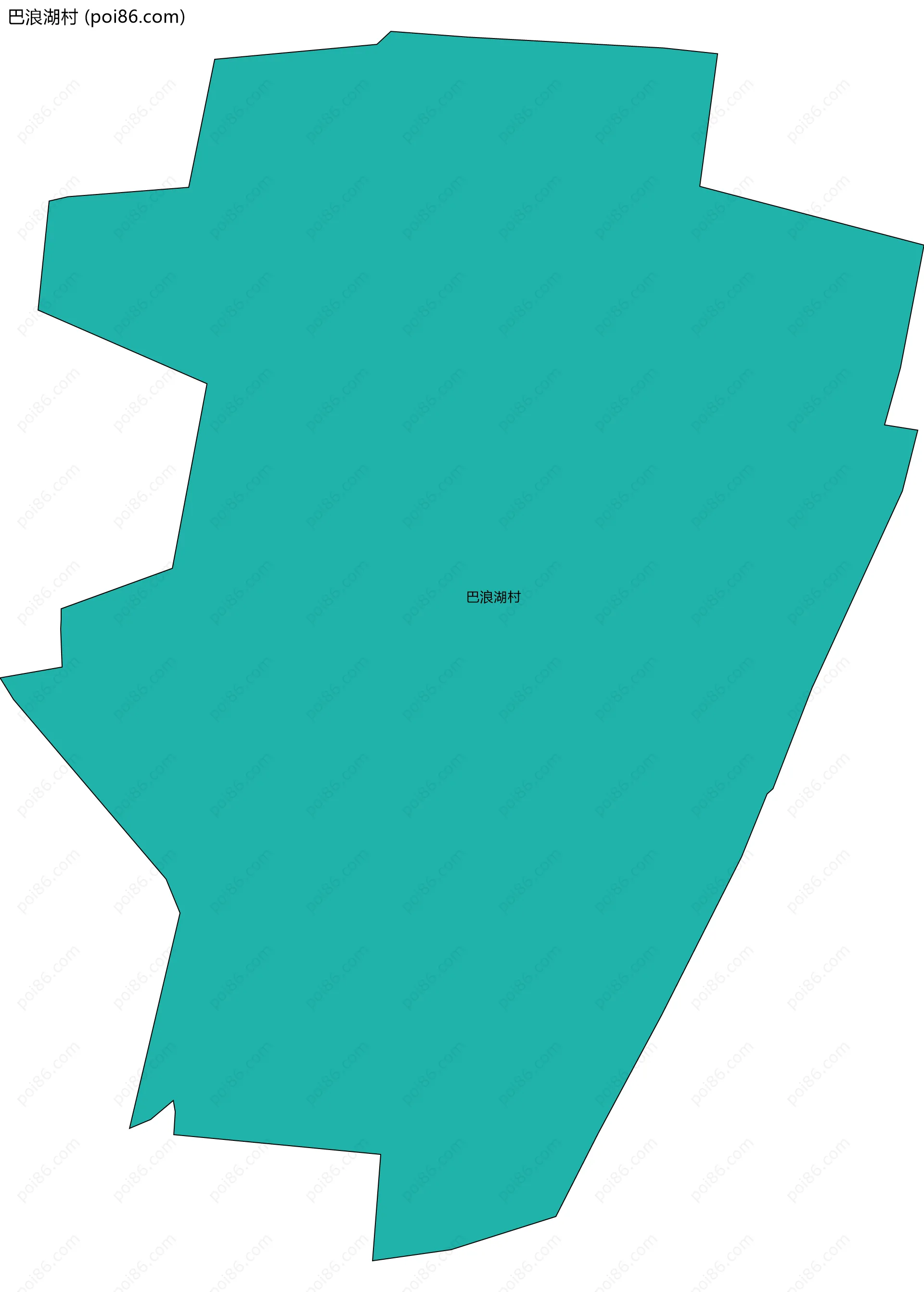 巴浪湖村边界地图