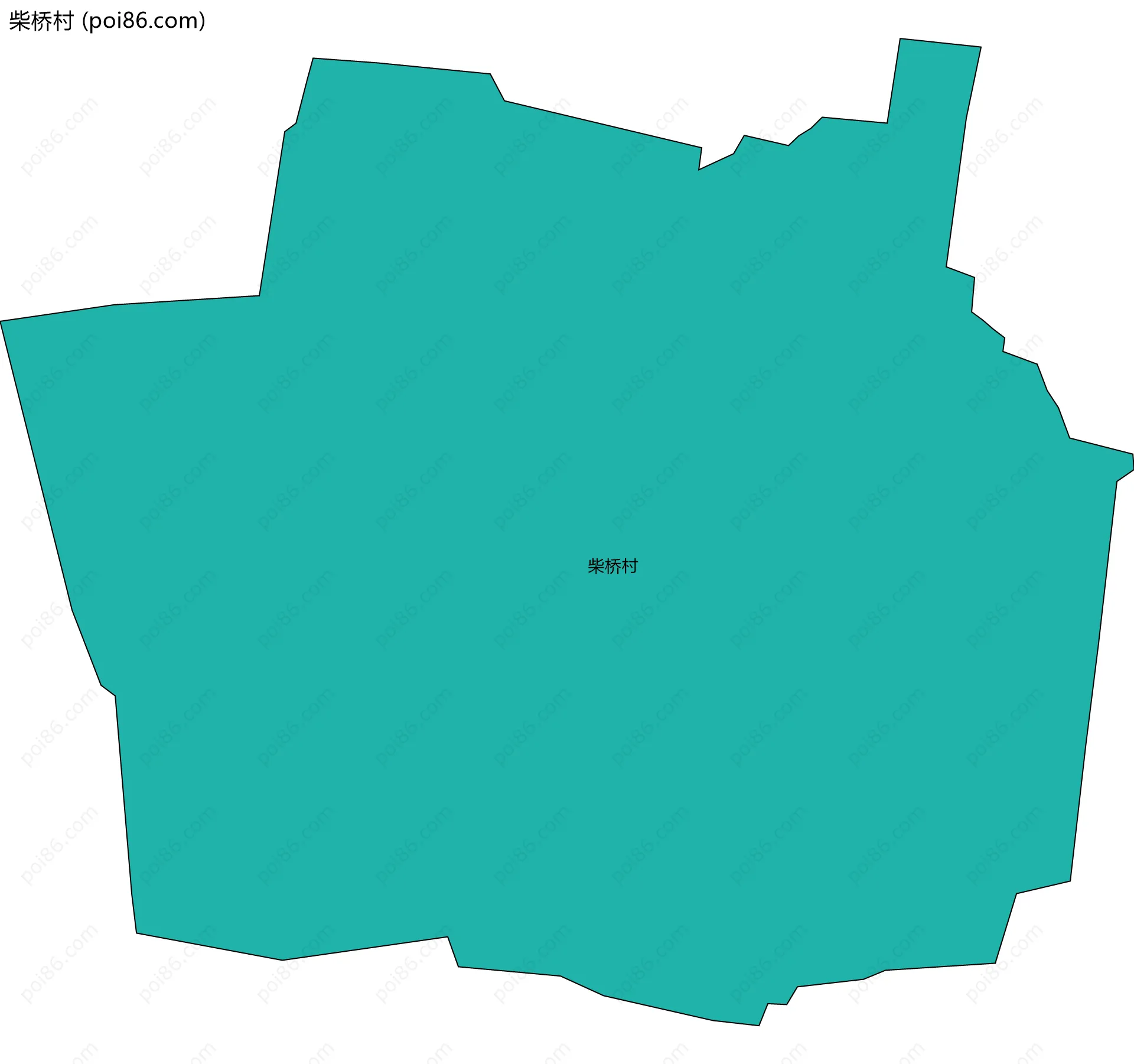 柴桥村边界地图