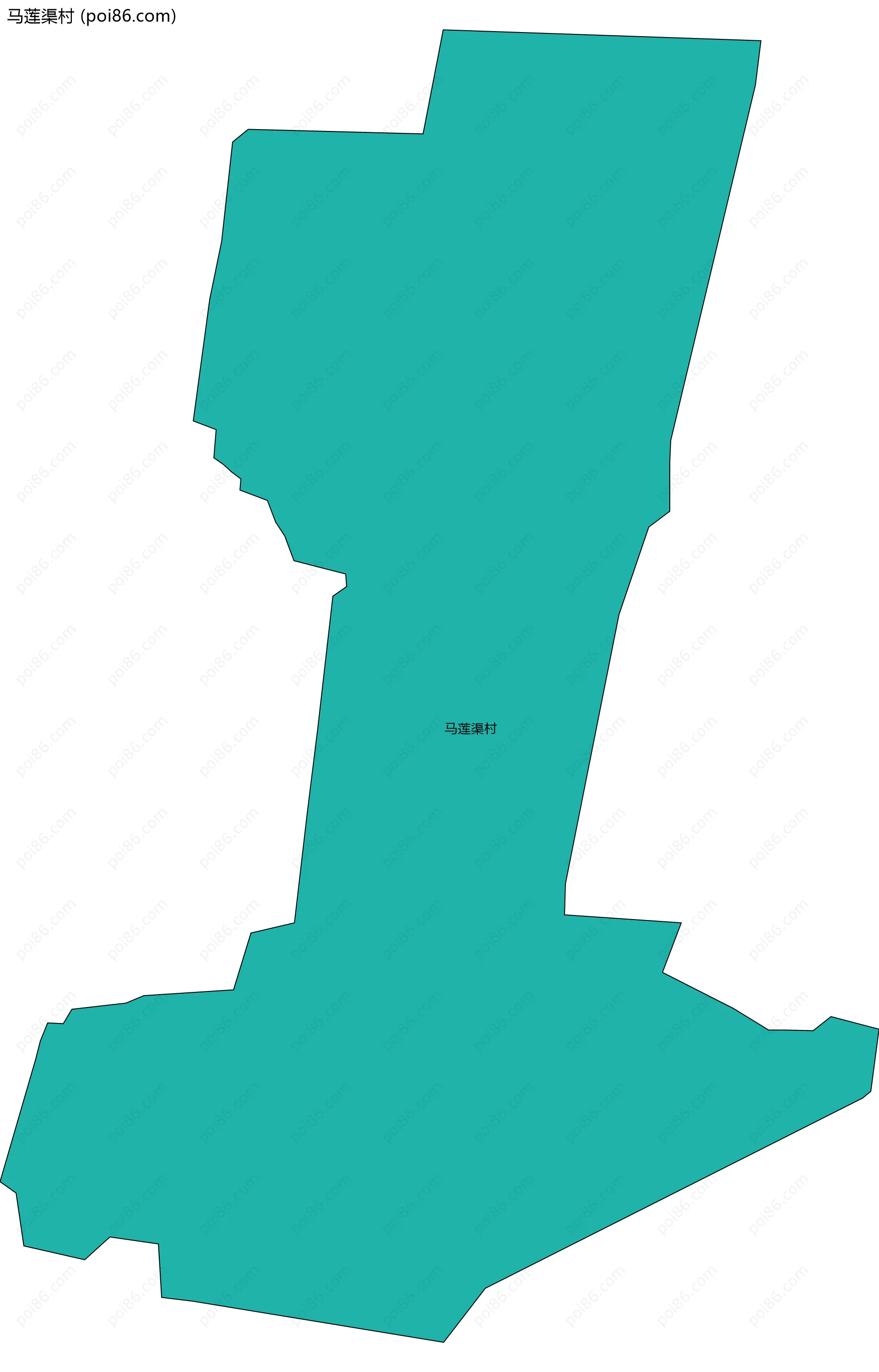 马莲渠村边界地图