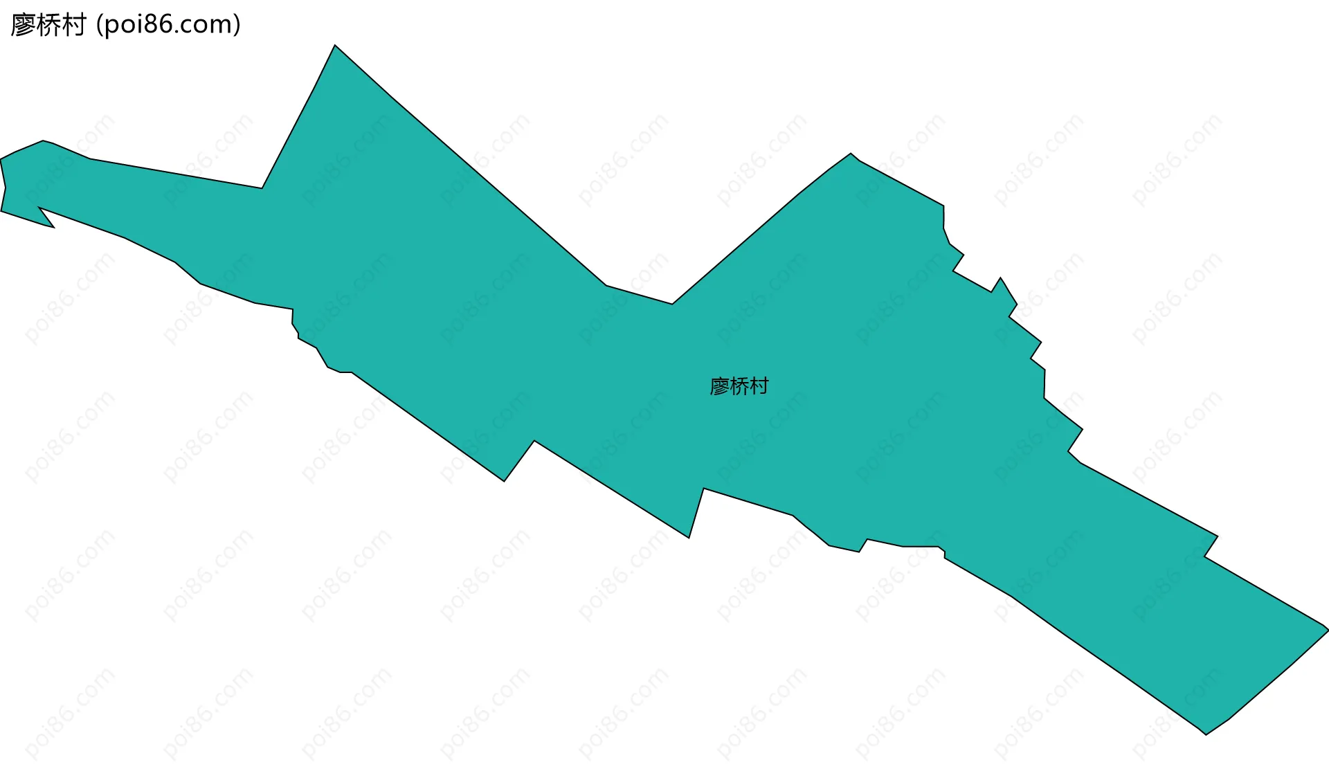 廖桥村边界地图