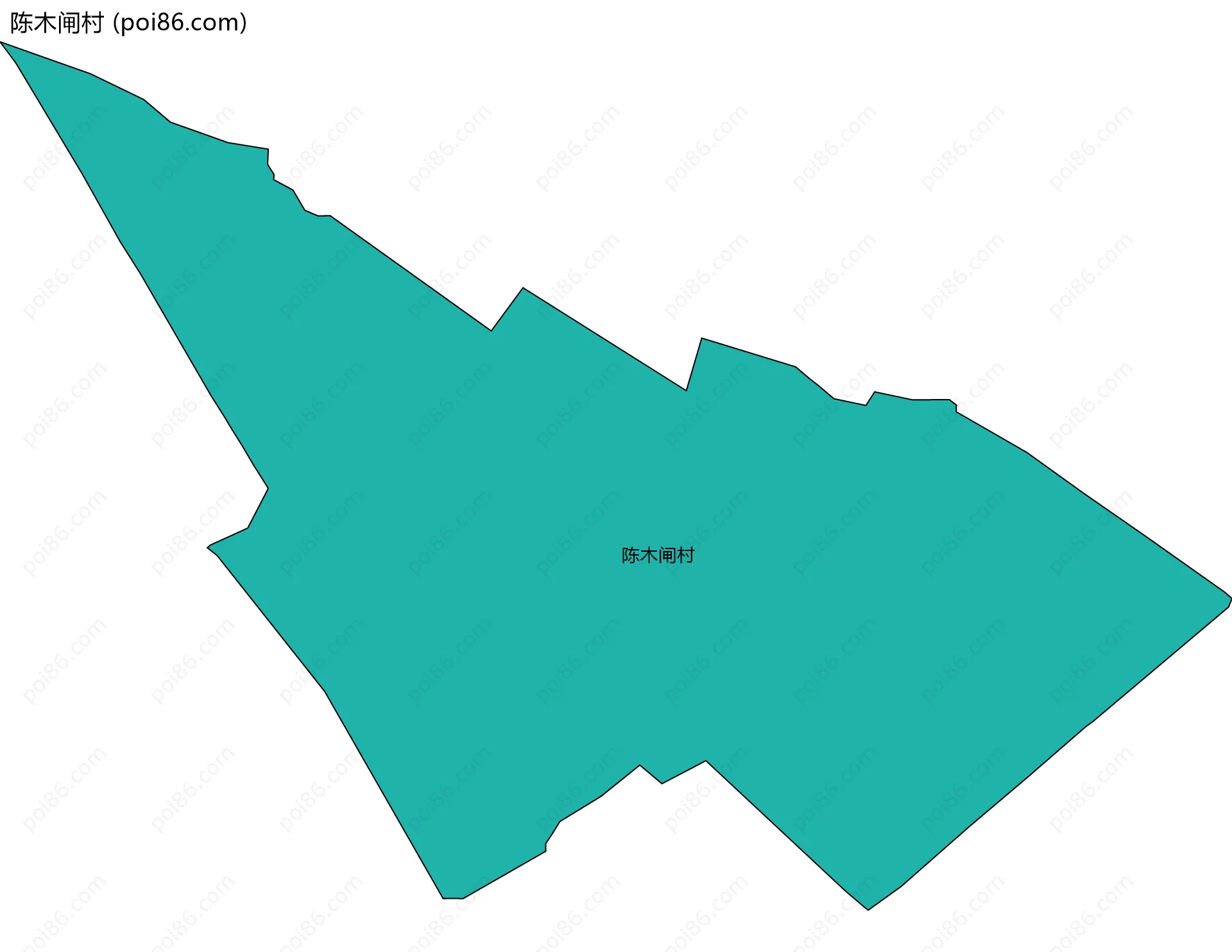 陈木闸村边界地图