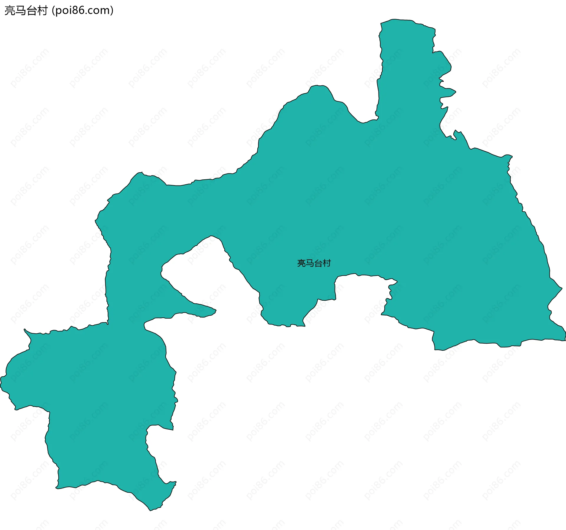 亮马台村边界地图