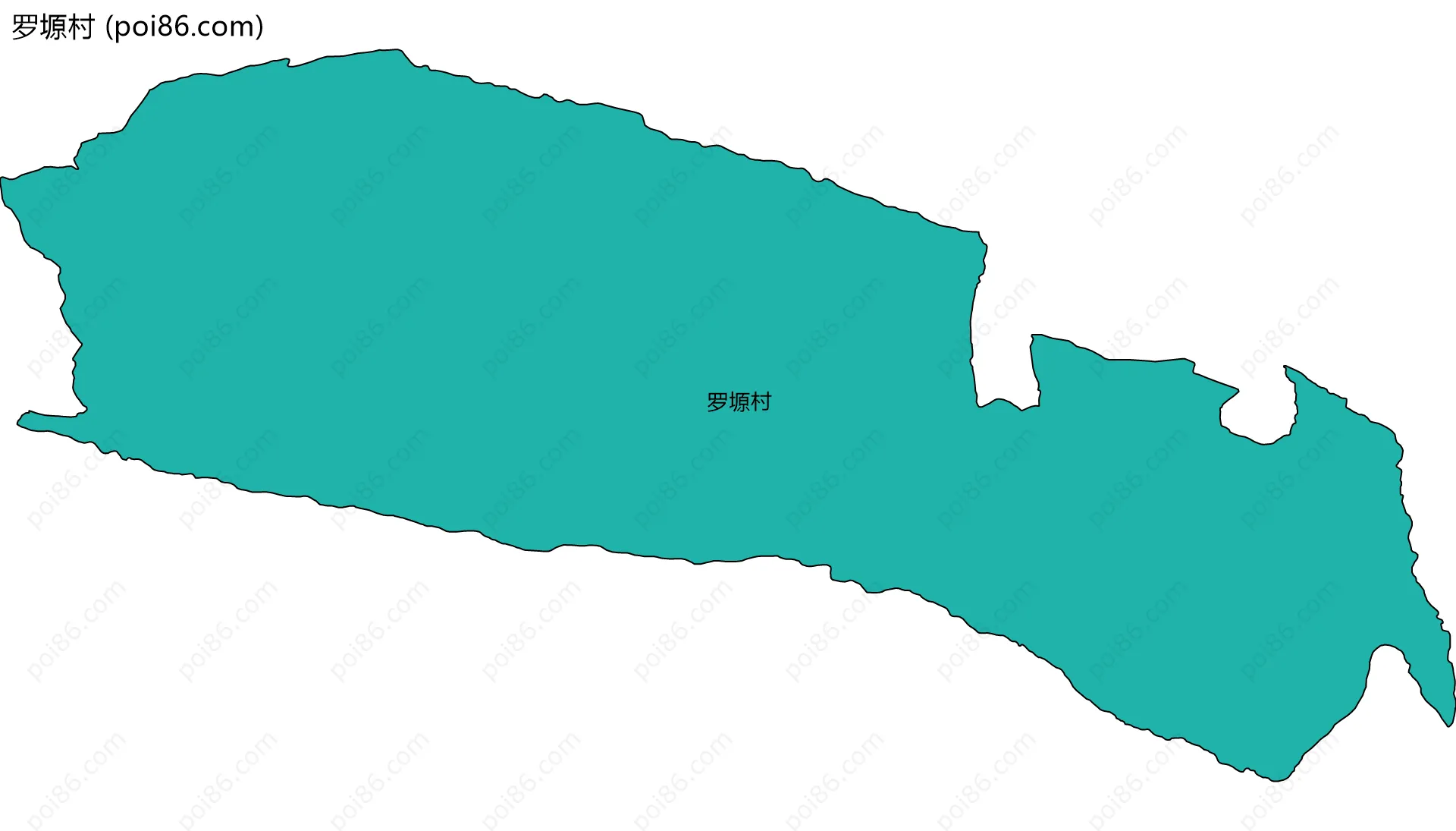 罗塬村边界地图