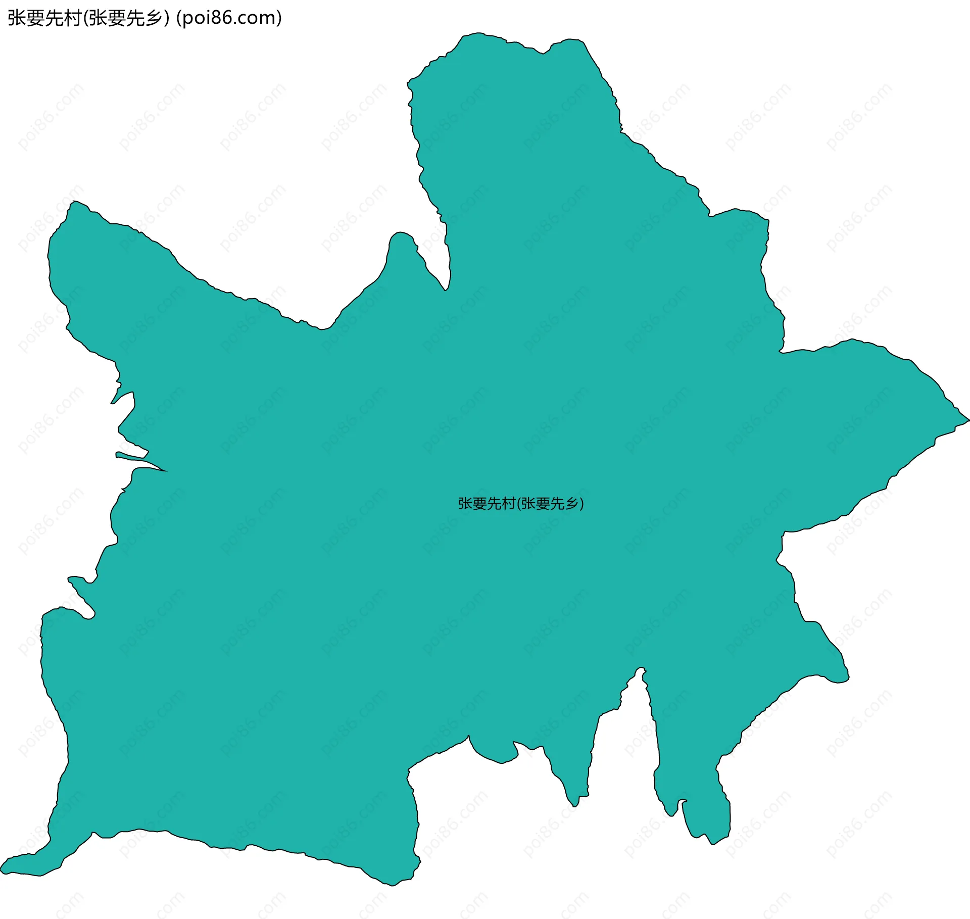 张要先村(张要先乡)边界地图