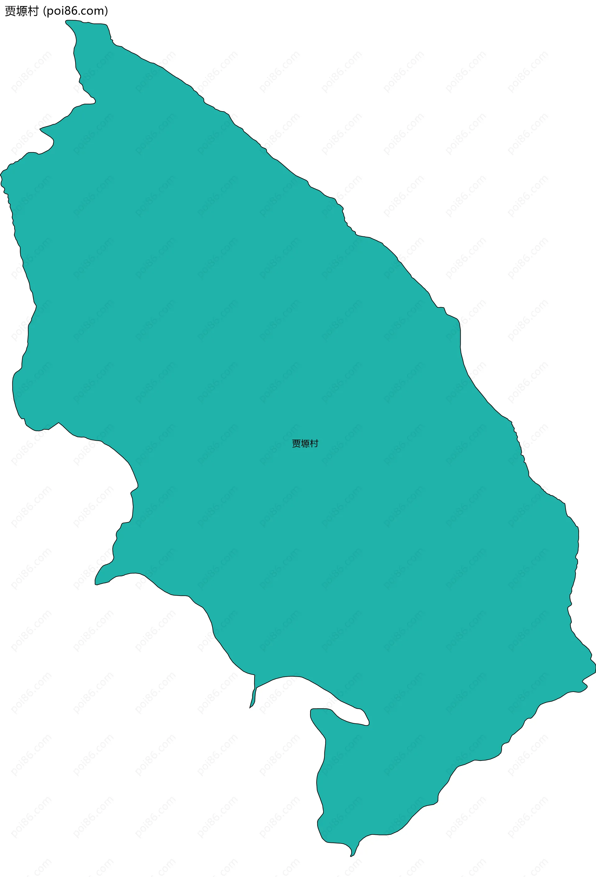 贾塬村边界地图