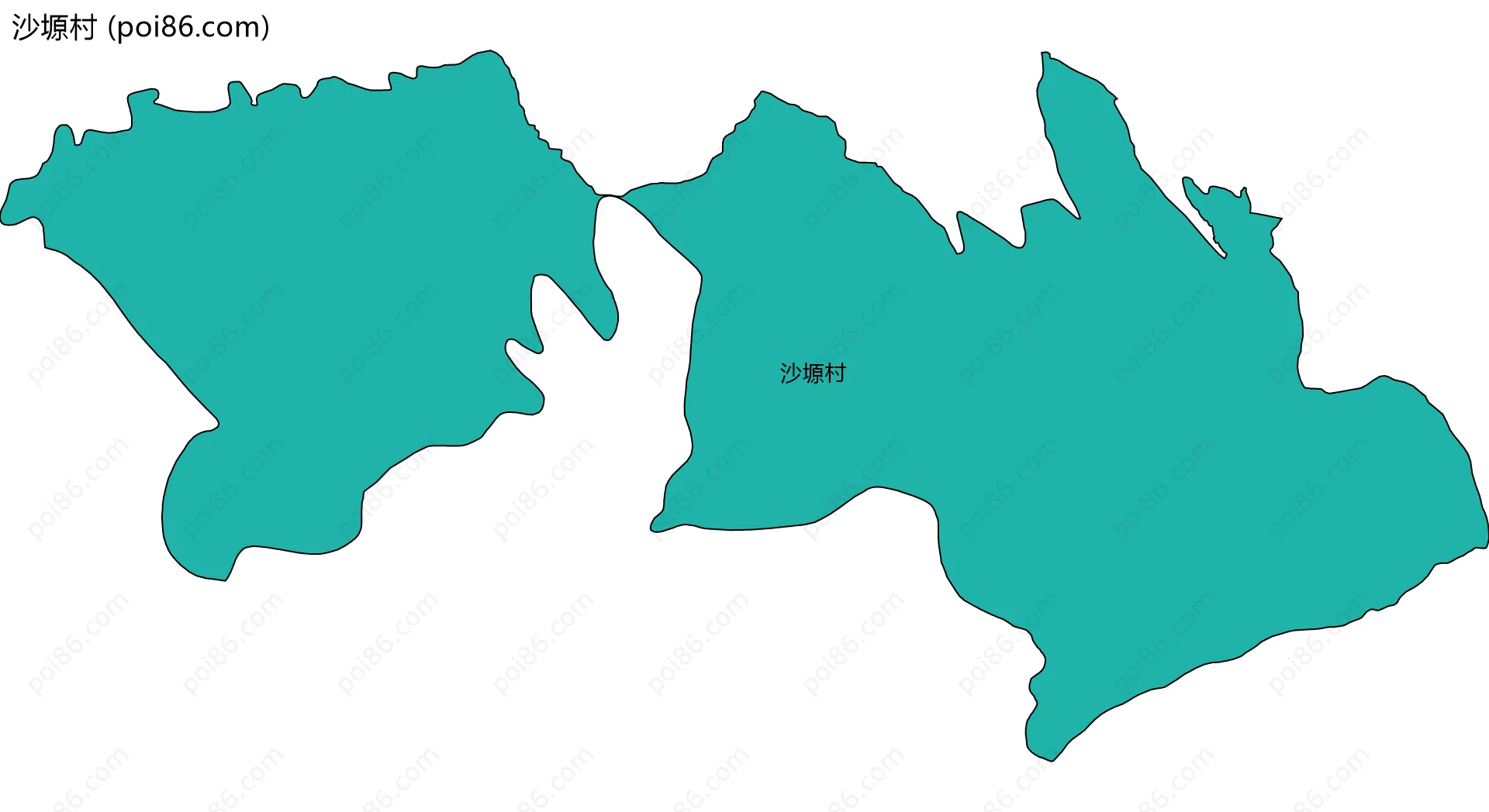 沙塬村边界地图