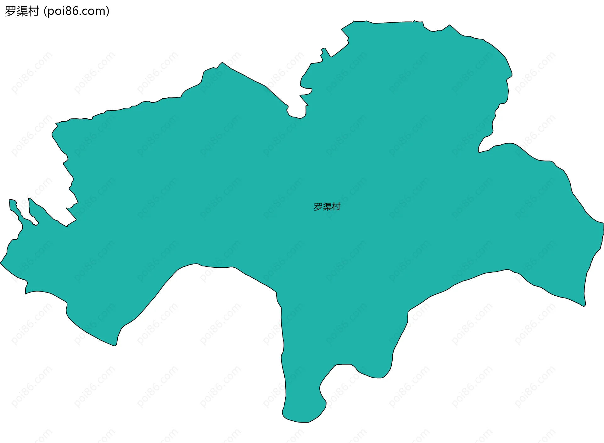 罗渠村边界地图