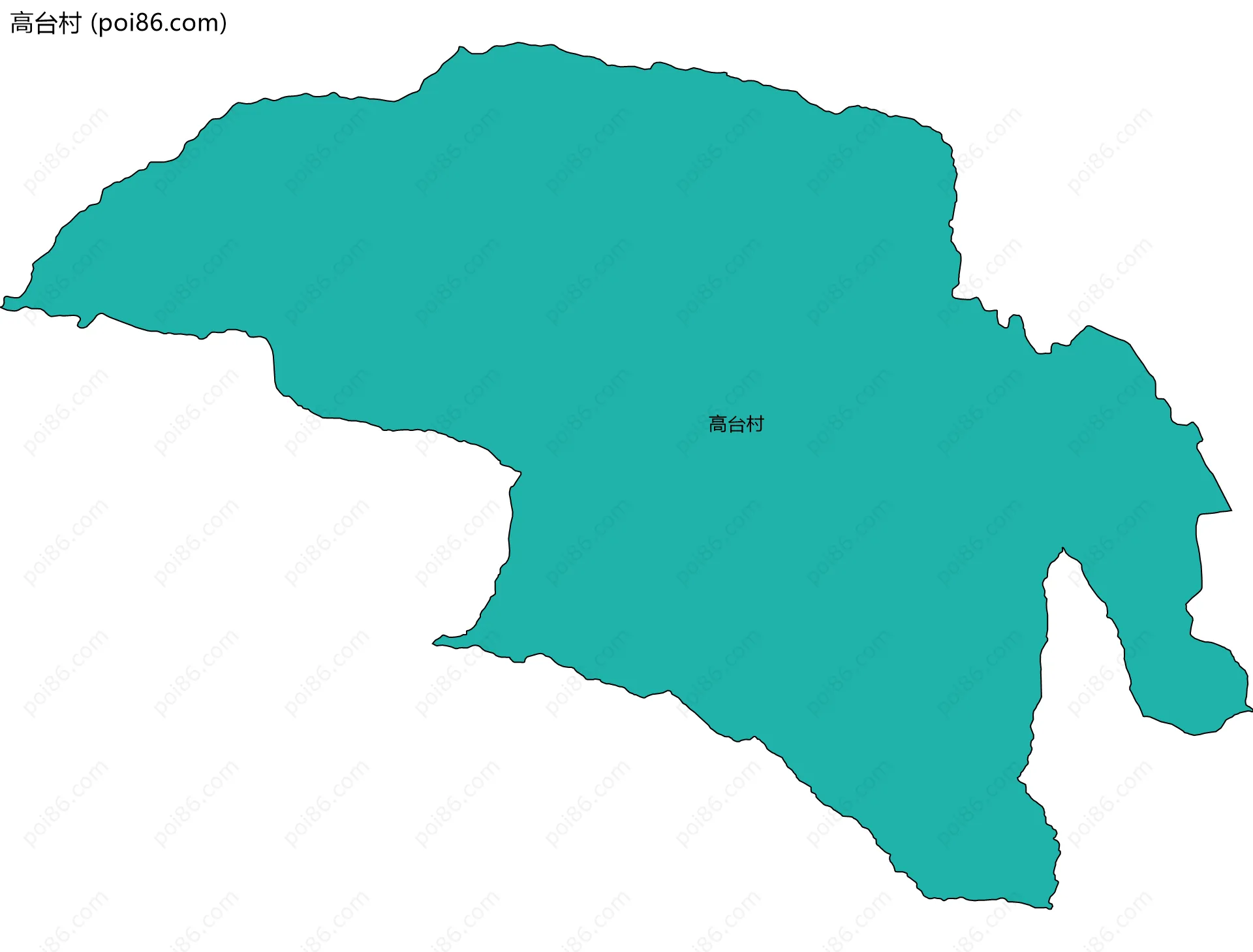 高台村边界地图