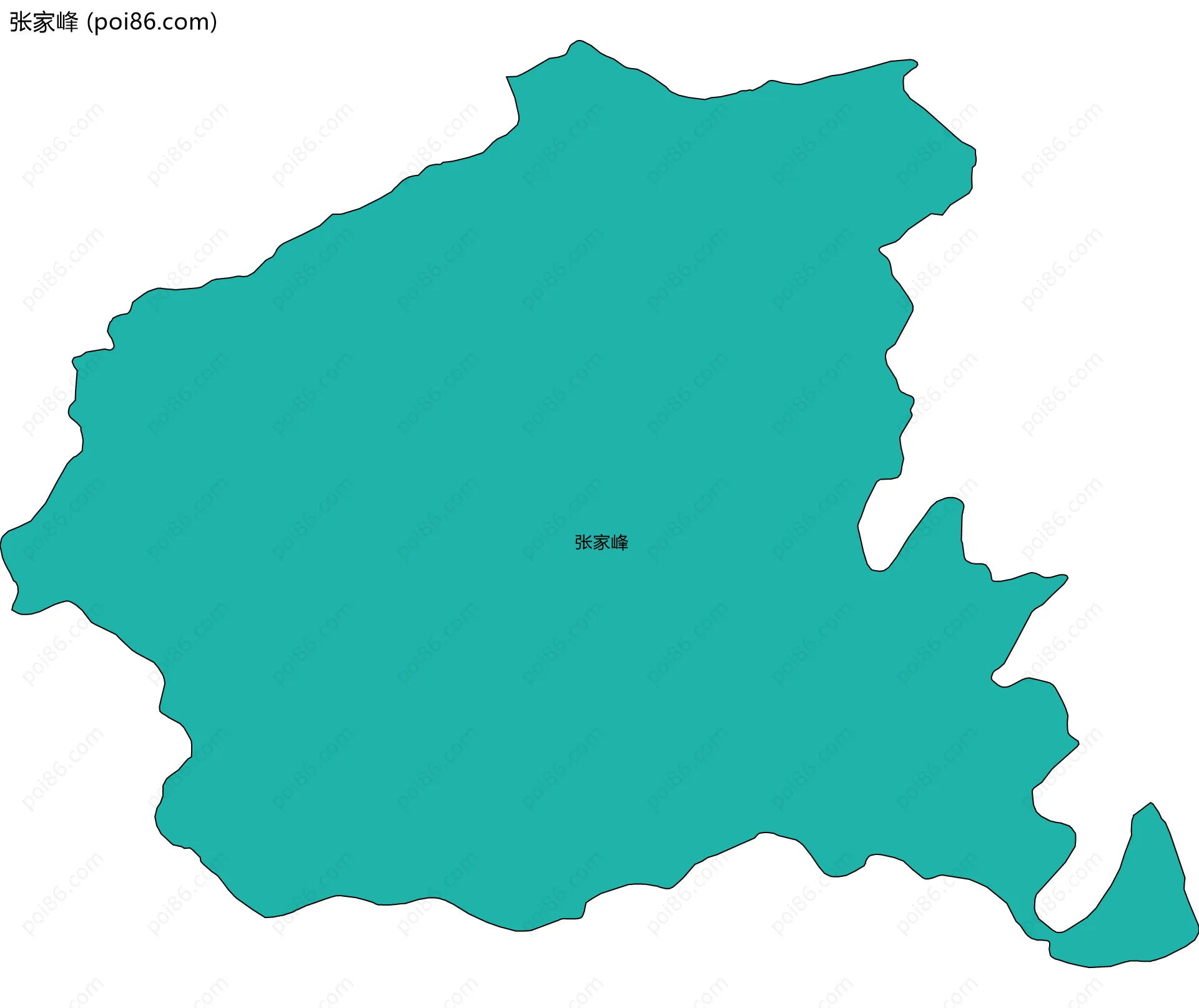 张家峰边界地图