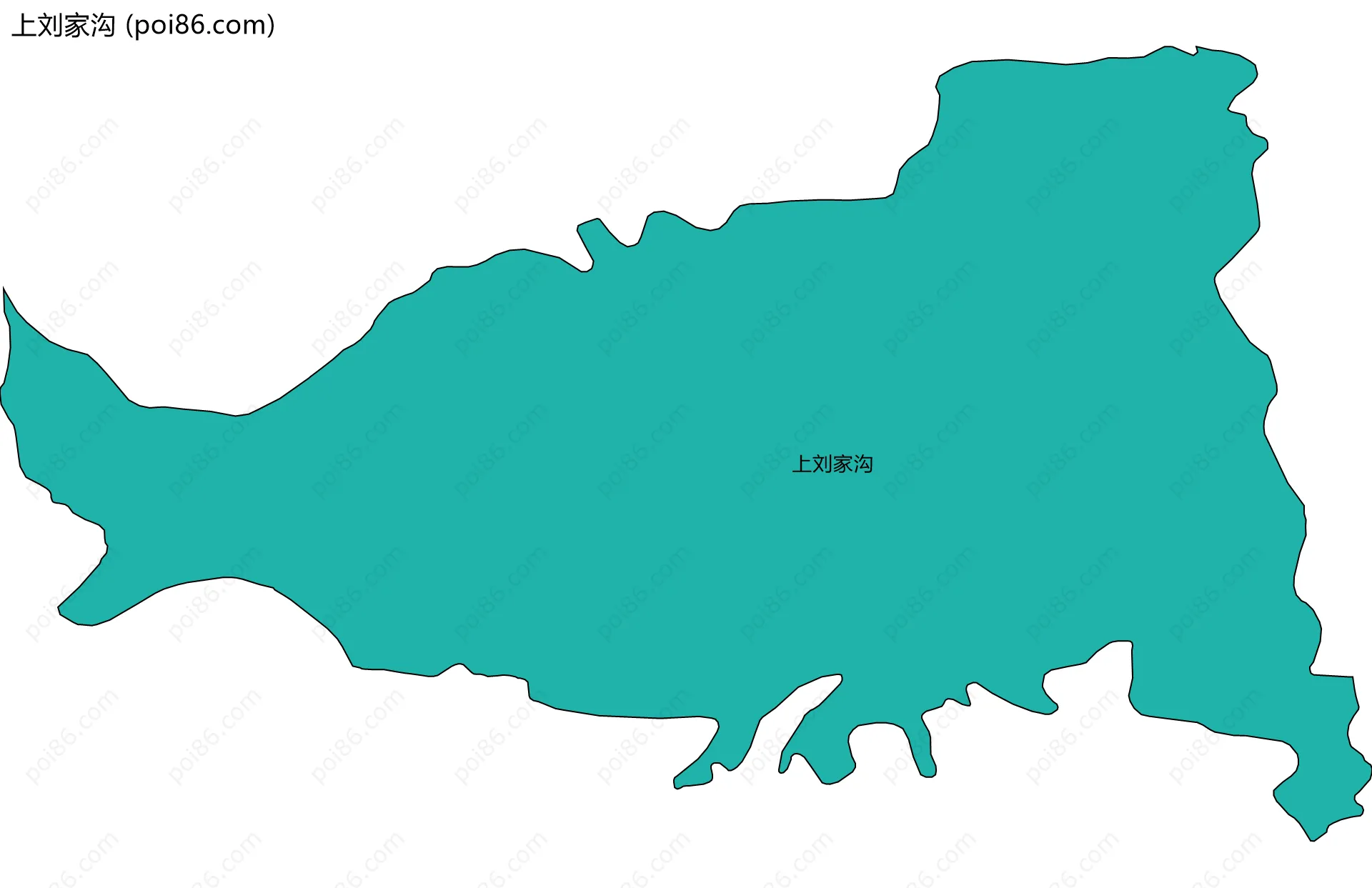 上刘家沟边界地图