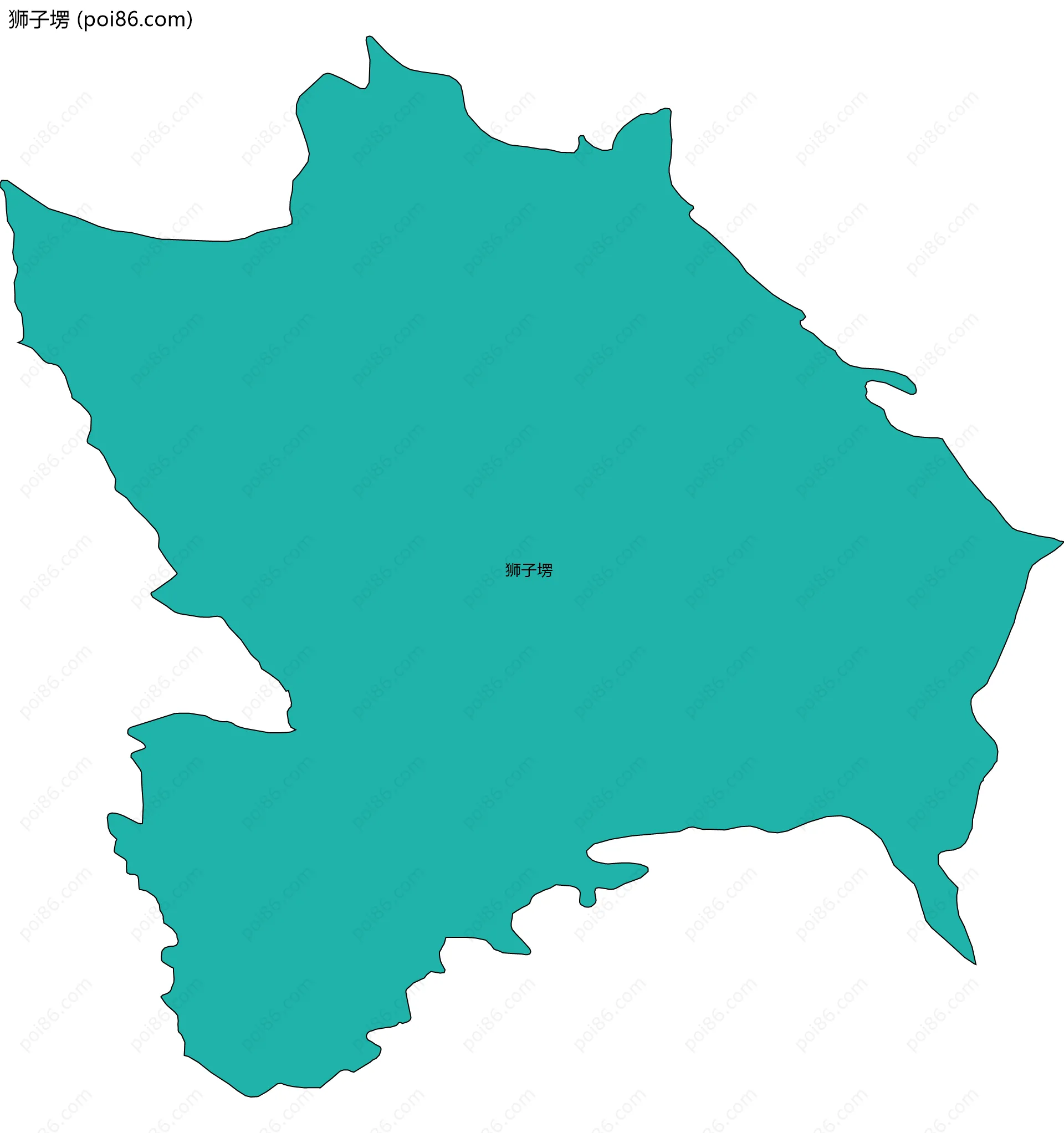 狮子塄边界地图