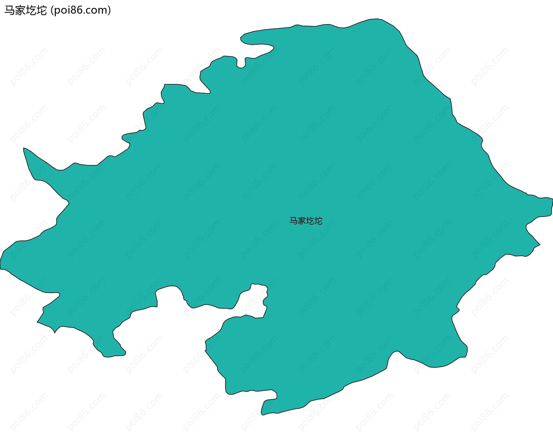 马家圪坨边界地图
