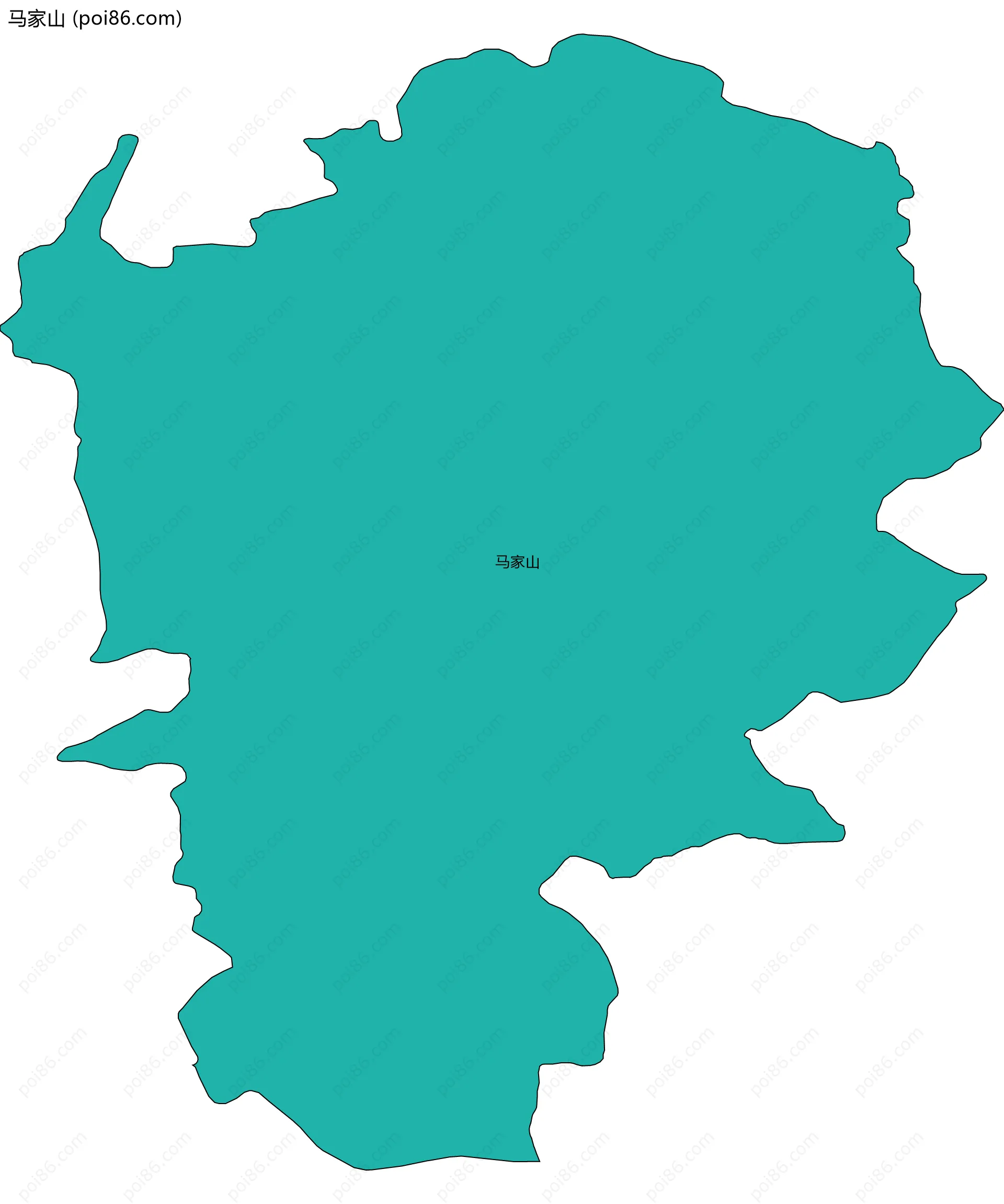 马家山边界地图