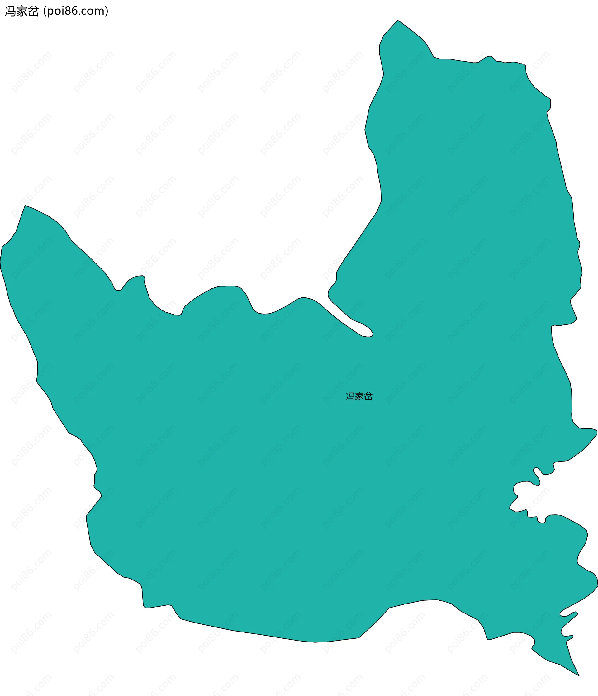 冯家岔边界地图