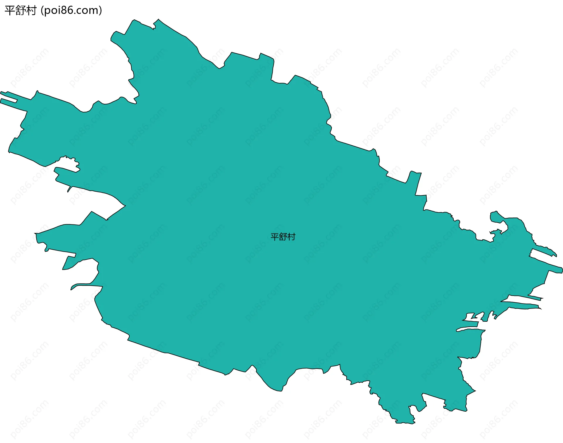 平舒村边界地图